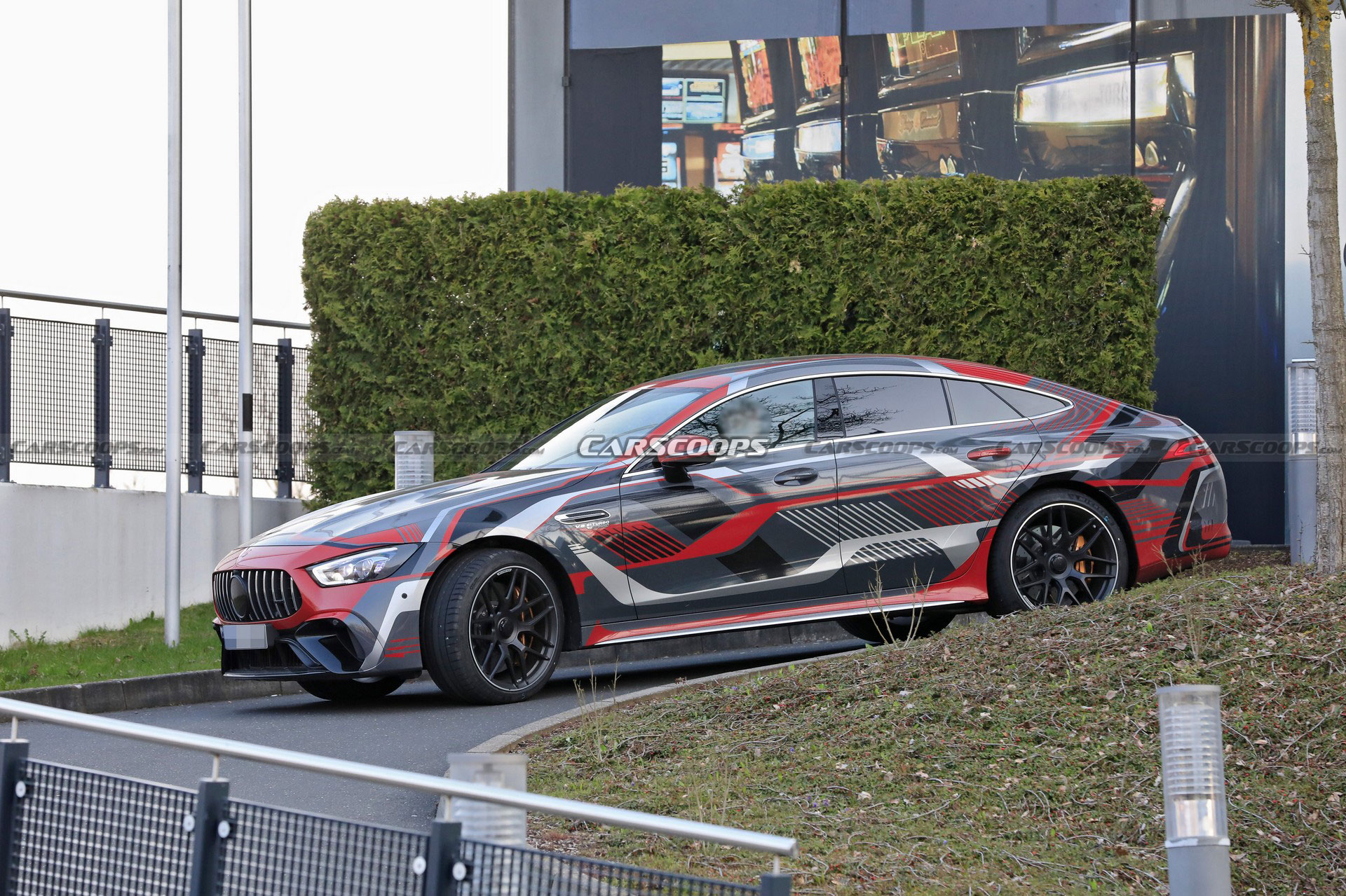 Mercedes-AMG GT 73 4-Door Spied Undisguised, Clearly Shows Off Its Charging Port
