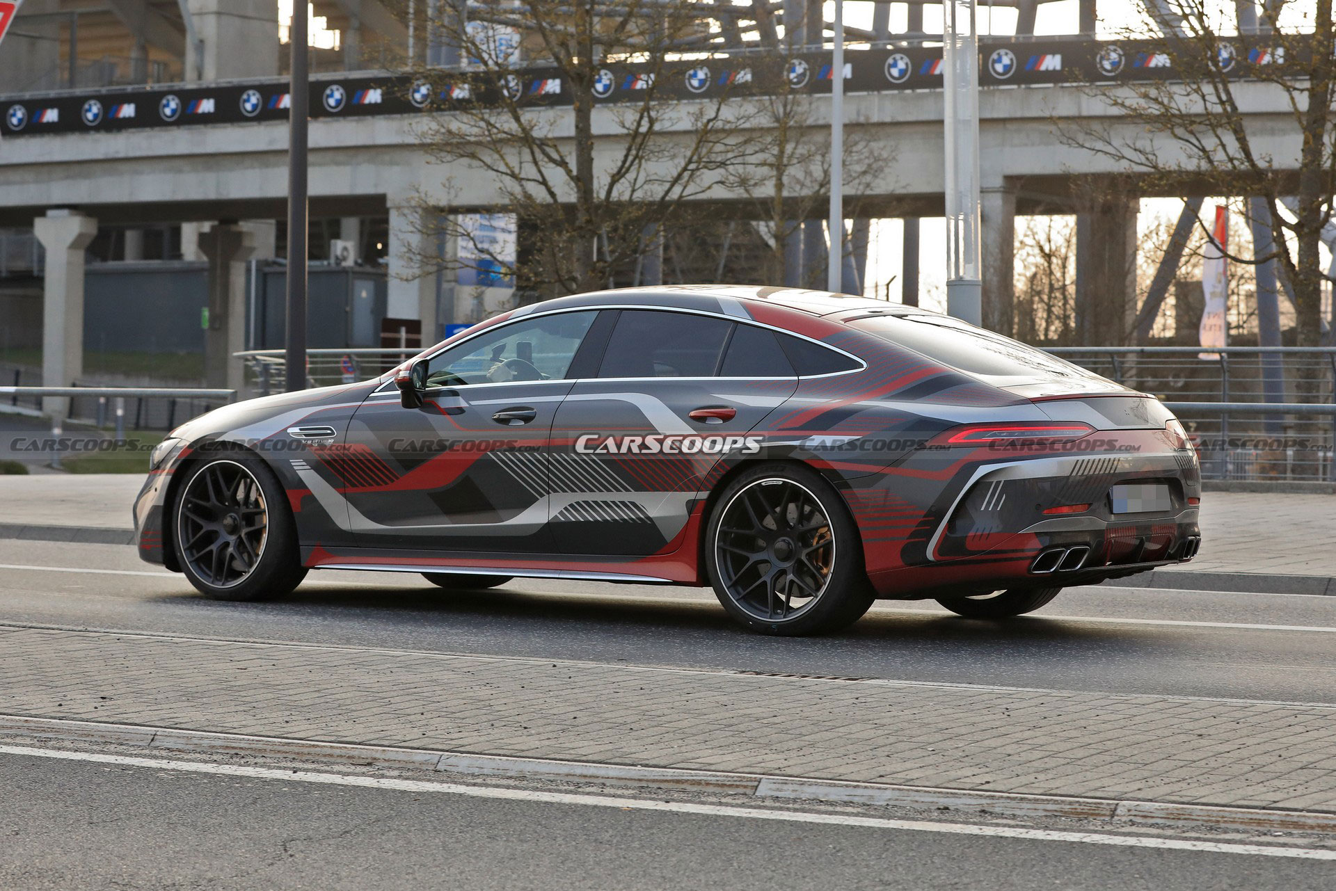 Mercedes-AMG GT 73 4-Door Spied Undisguised, Clearly Shows Off Its Charging Port
