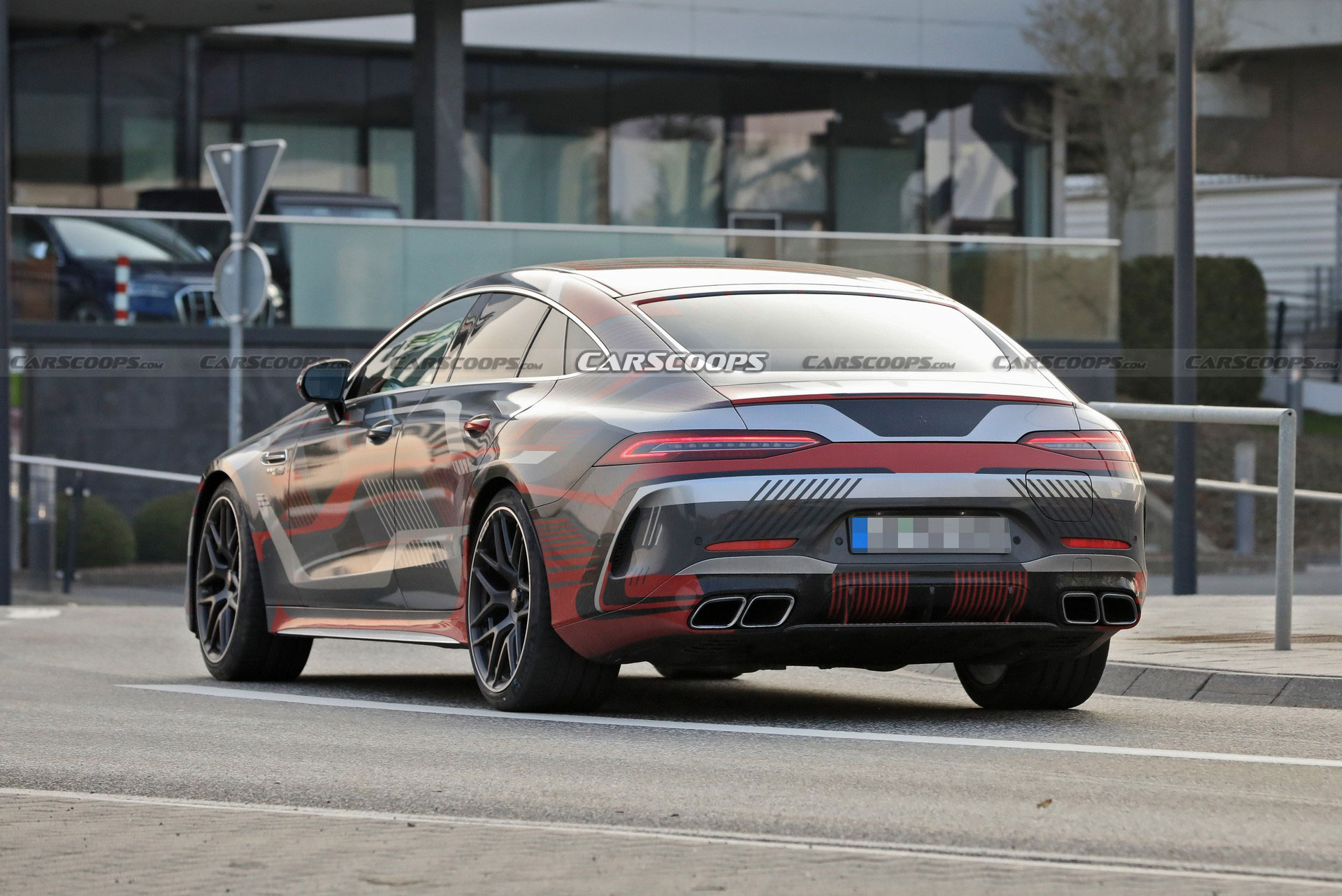 Mercedes-AMG GT 73 4-Door Spied Undisguised, Clearly Shows Off Its Charging Port