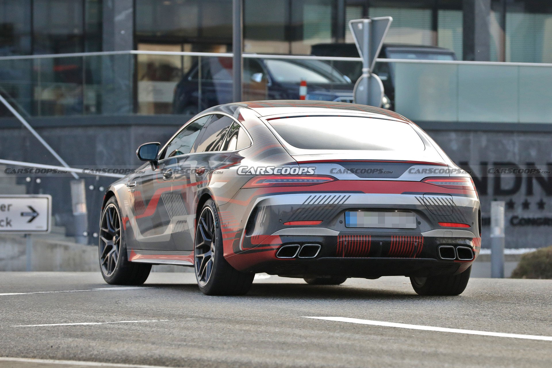 Mercedes-AMG GT 73 4-Door Spied Undisguised, Clearly Shows Off Its Charging Port