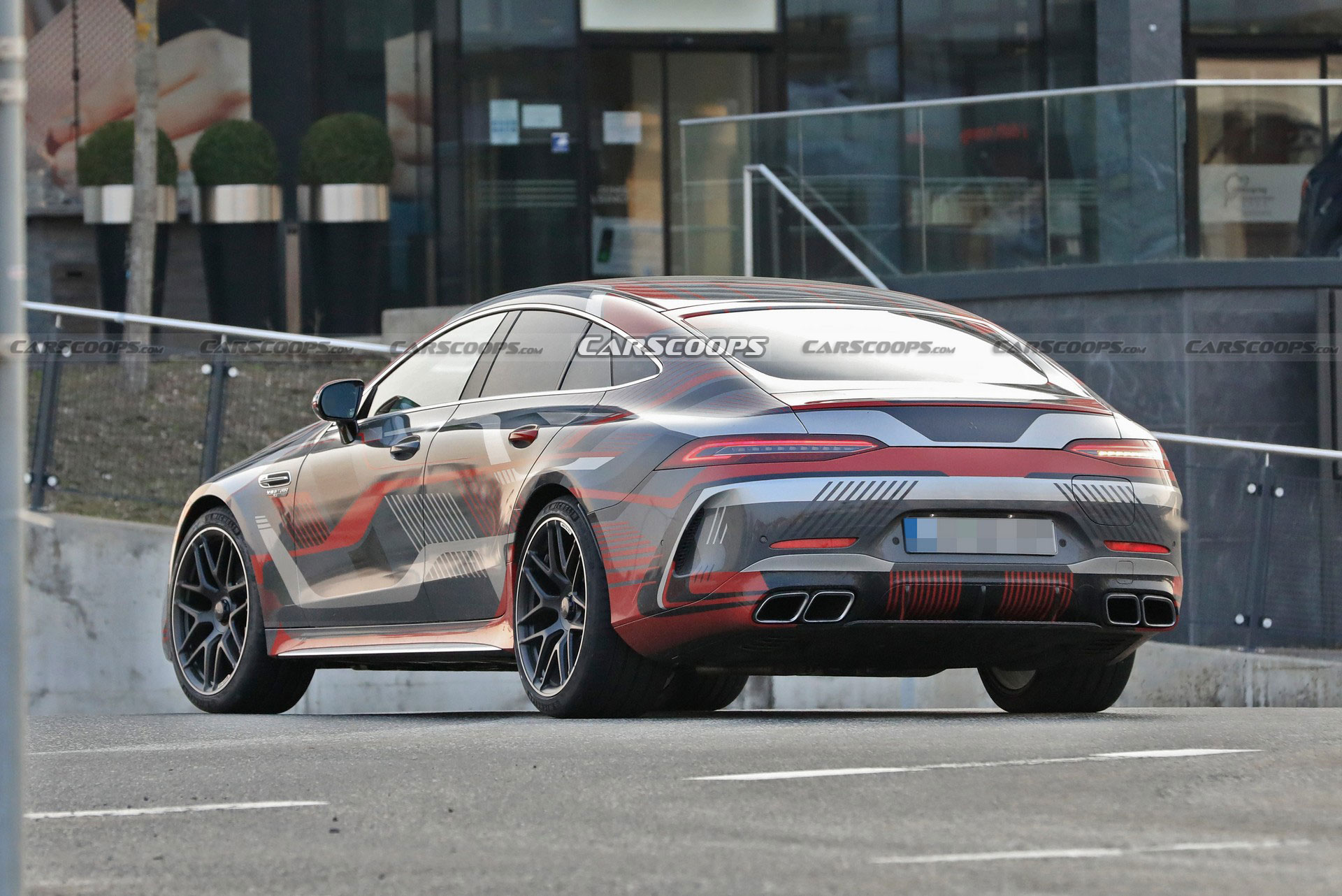 Mercedes-AMG GT 73 4-Door Spied Undisguised, Clearly Shows Off Its Charging Port