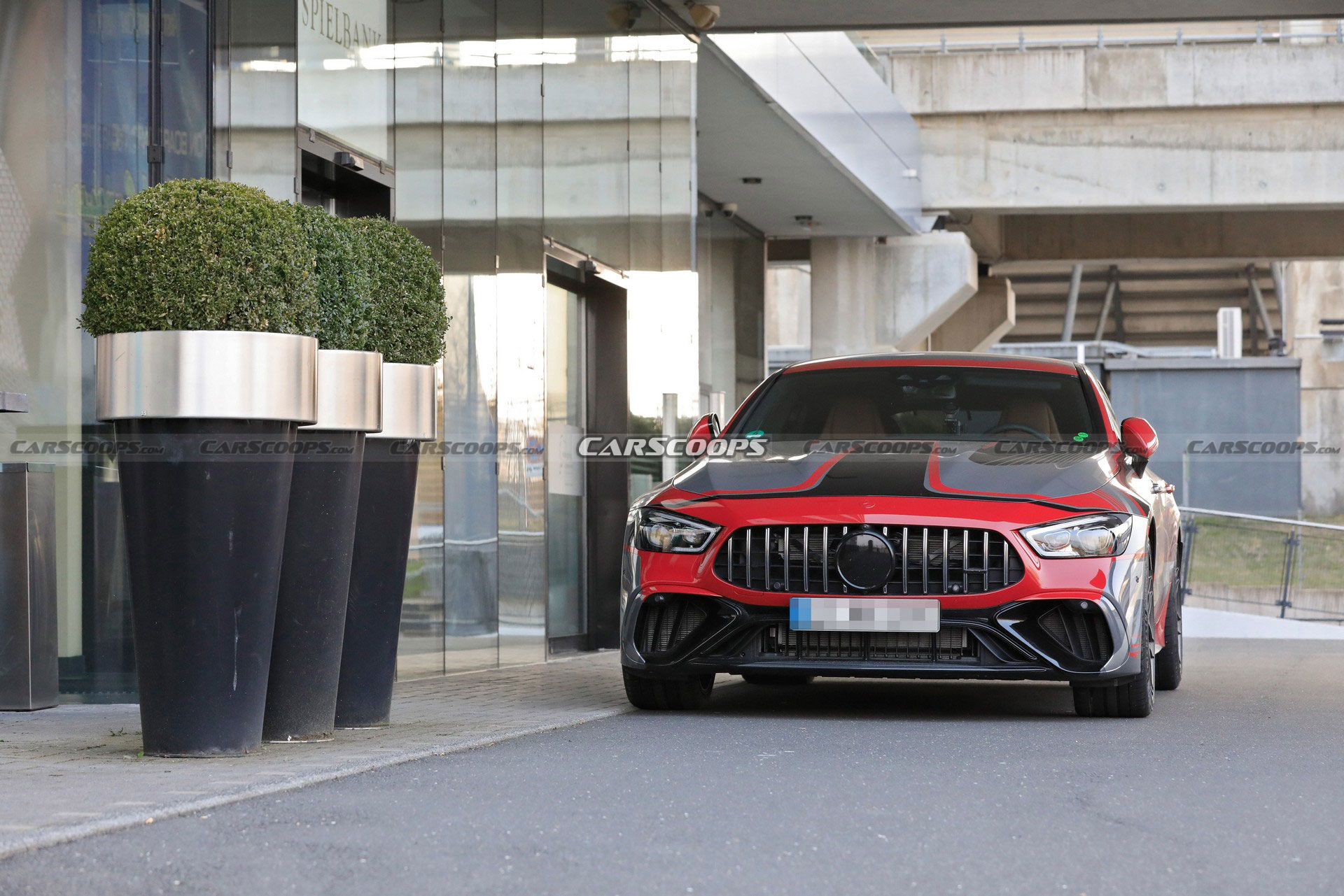 Mercedes-AMG GT 73 4-Door Spied Undisguised, Clearly Shows Off Its Charging Port