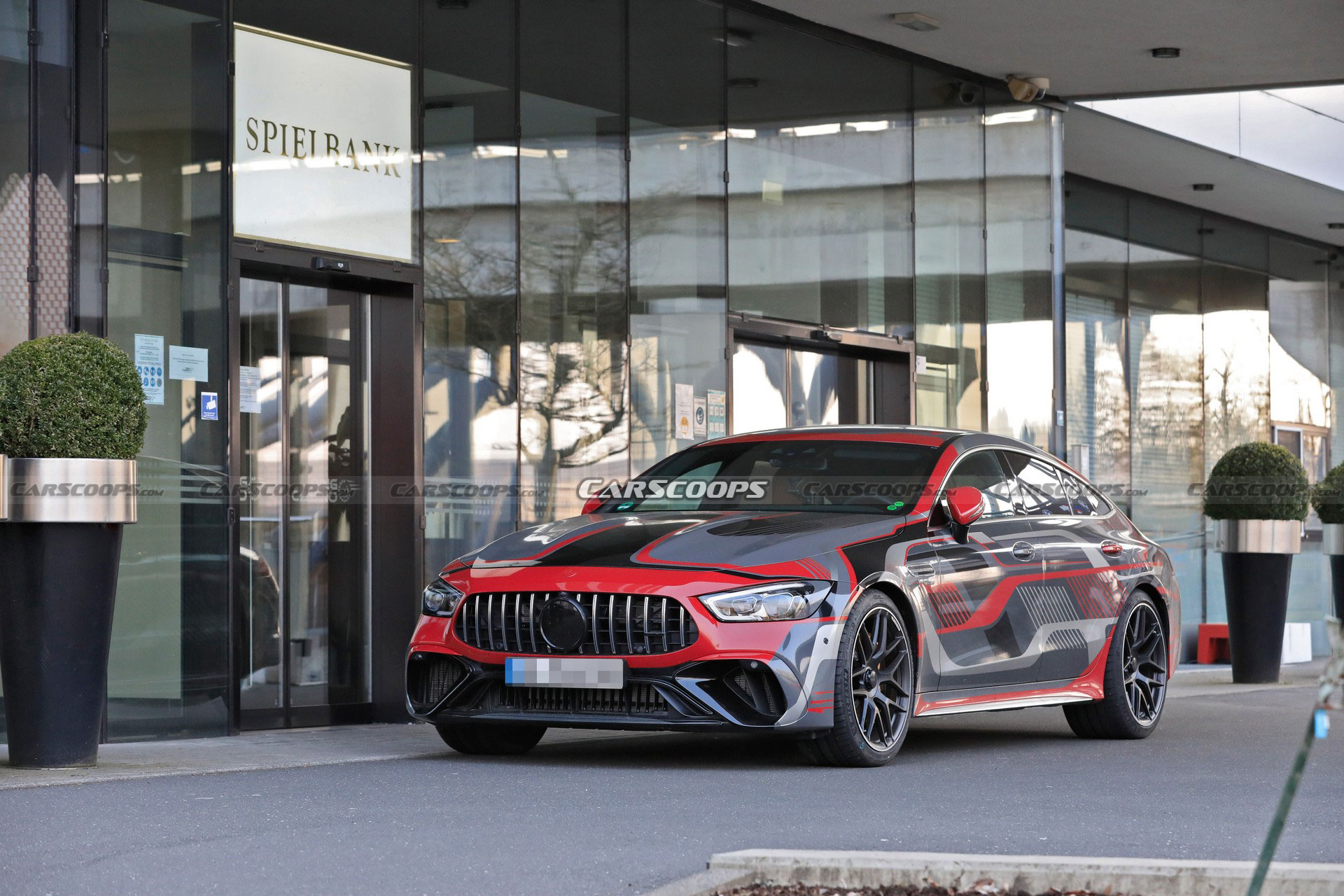 Mercedes-AMG GT 73 4-Door Spied Undisguised, Clearly Shows Off Its Charging Port