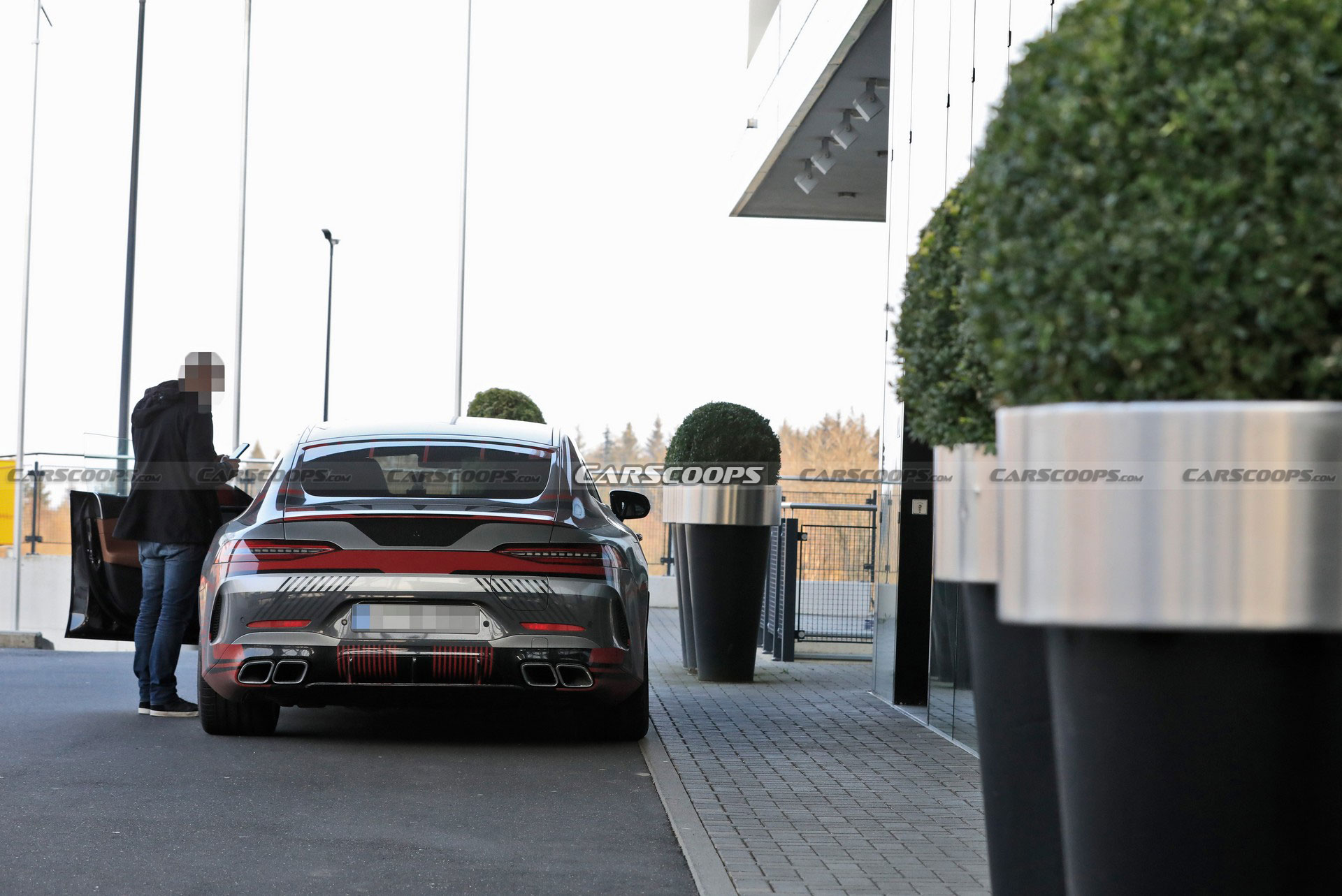 Mercedes-AMG GT 73 4-Door Spied Undisguised, Clearly Shows Off Its Charging Port