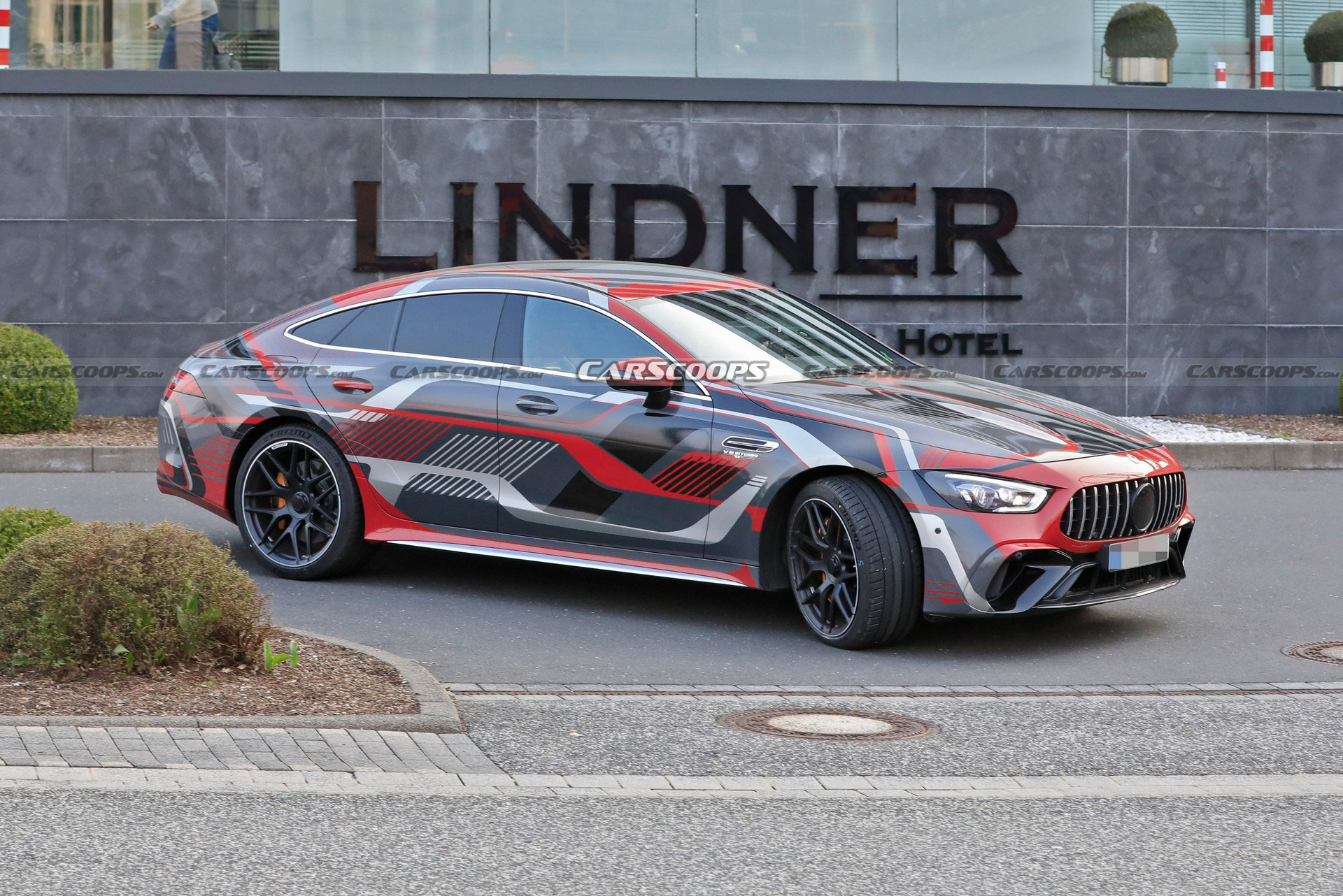 Mercedes-AMG GT 73 4-Door Spied Undisguised, Clearly Shows Off Its Charging Port