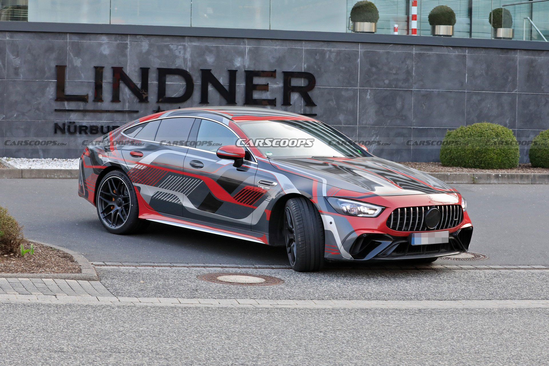 Mercedes-AMG GT 73 4-Door Spied Undisguised, Clearly Shows Off Its Charging Port