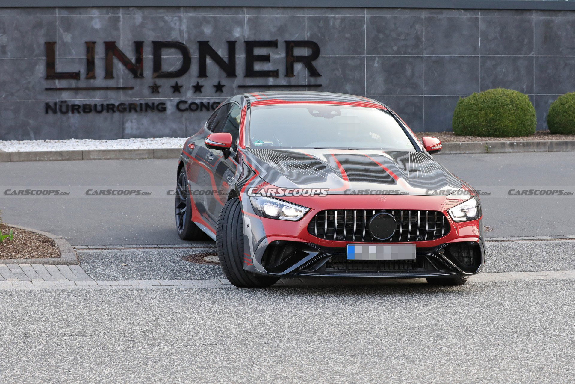 Mercedes-AMG GT 73 4-Door Spied Undisguised, Clearly Shows Off Its Charging Port