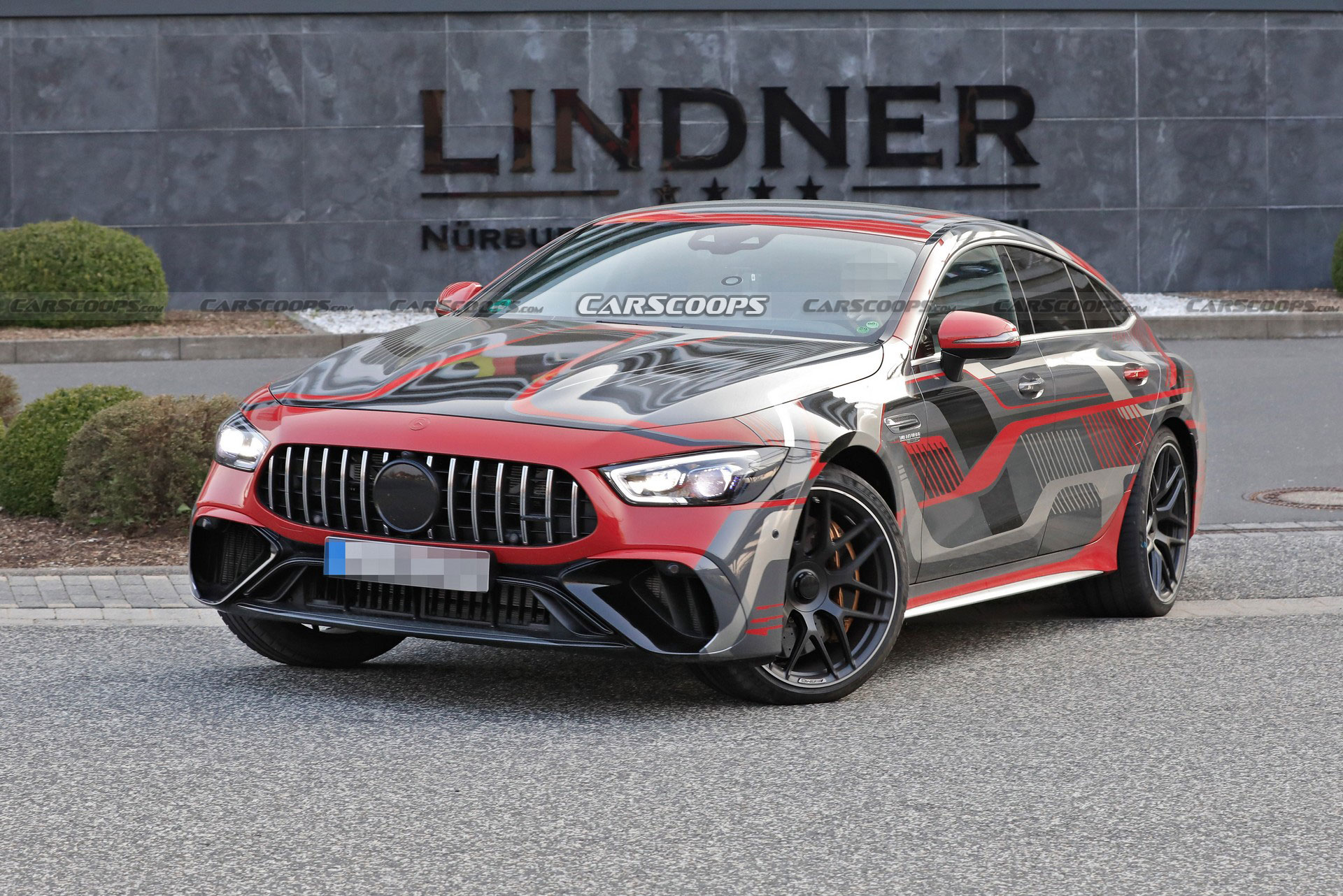 Mercedes-AMG GT 73 4-Door Spied Undisguised, Clearly Shows Off Its Charging Port
