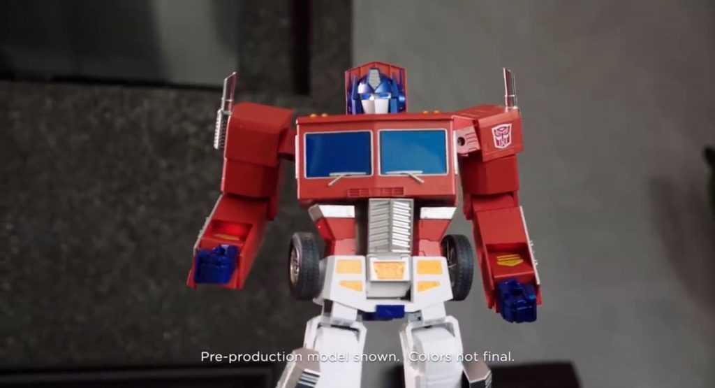  $700 Optimus Prime Robot Will Walk, Race And Transform On Its Own
