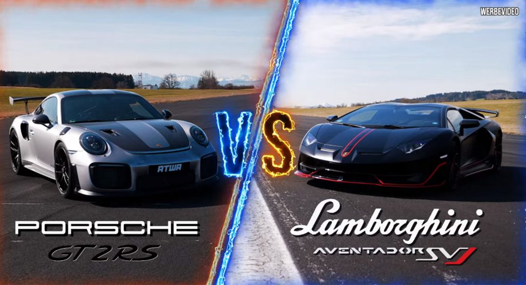 Lamborghini Aventador SVJ And Porsche 911 GT2 RS Go Toe-To-Toe In Epic Drag Races