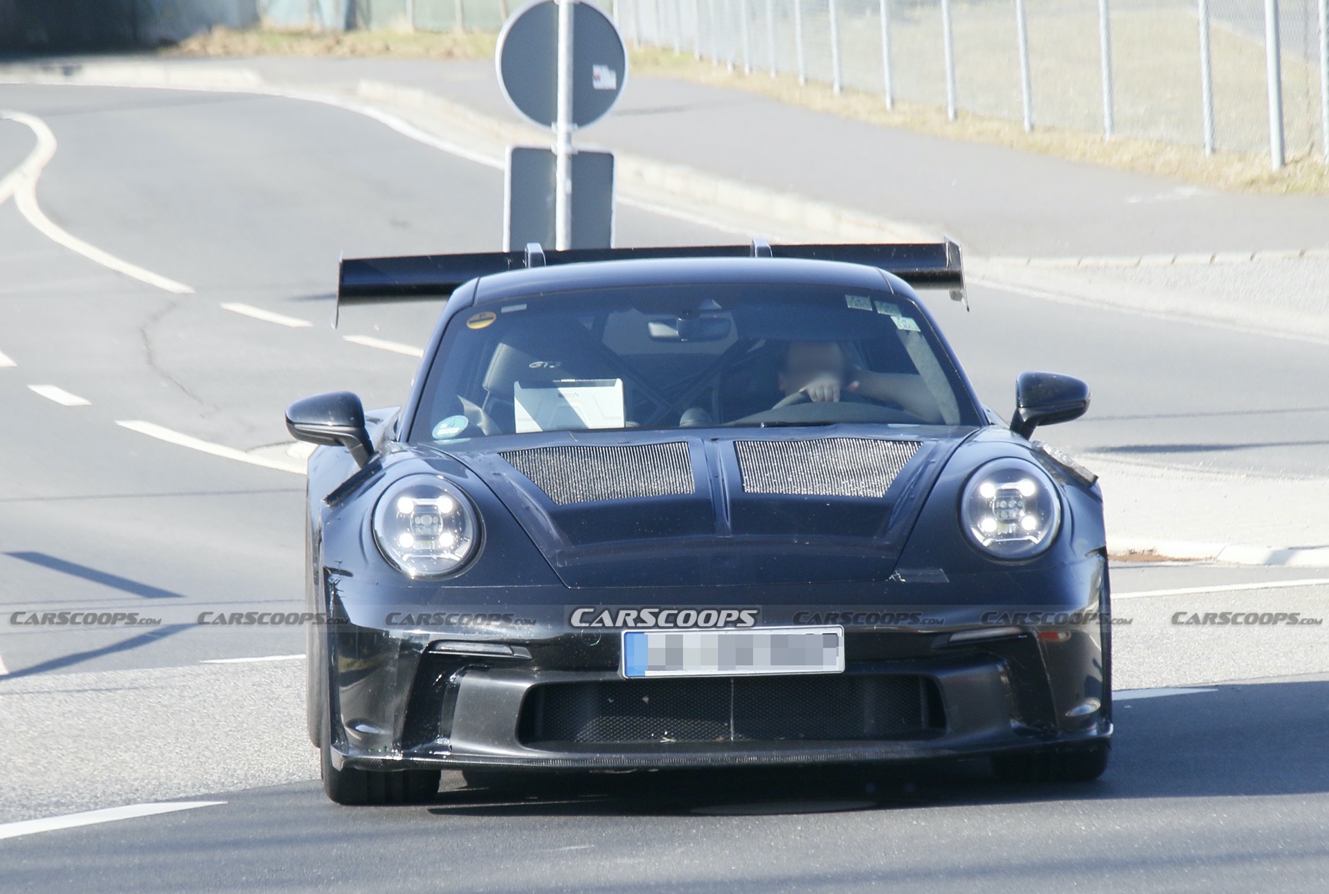Massive Wing Caught Testing On The Nürburgring, Has New 911 GT3 RS Attached To It