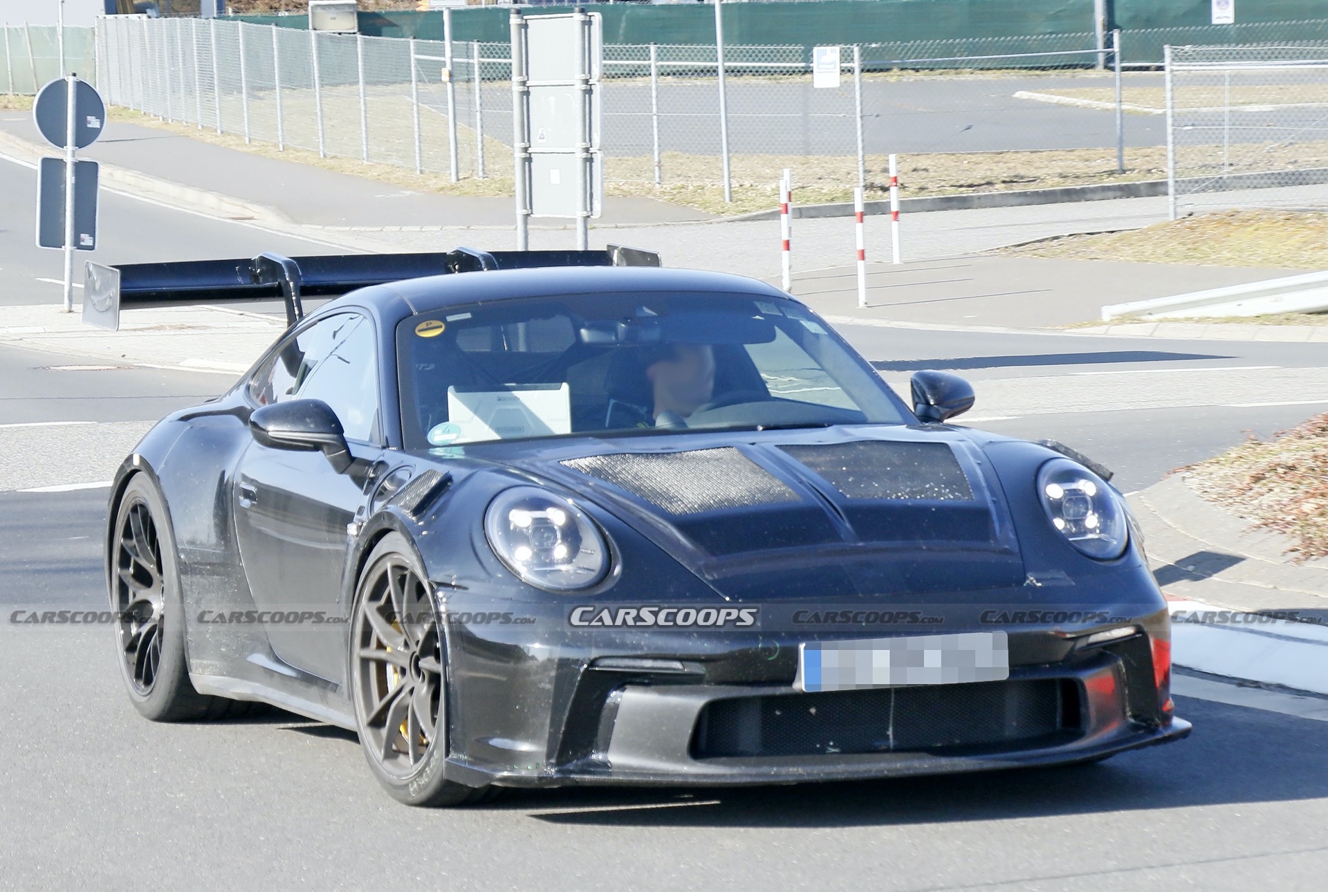 Massive Wing Caught Testing On The Nürburgring, Has New 911 GT3 RS Attached To It