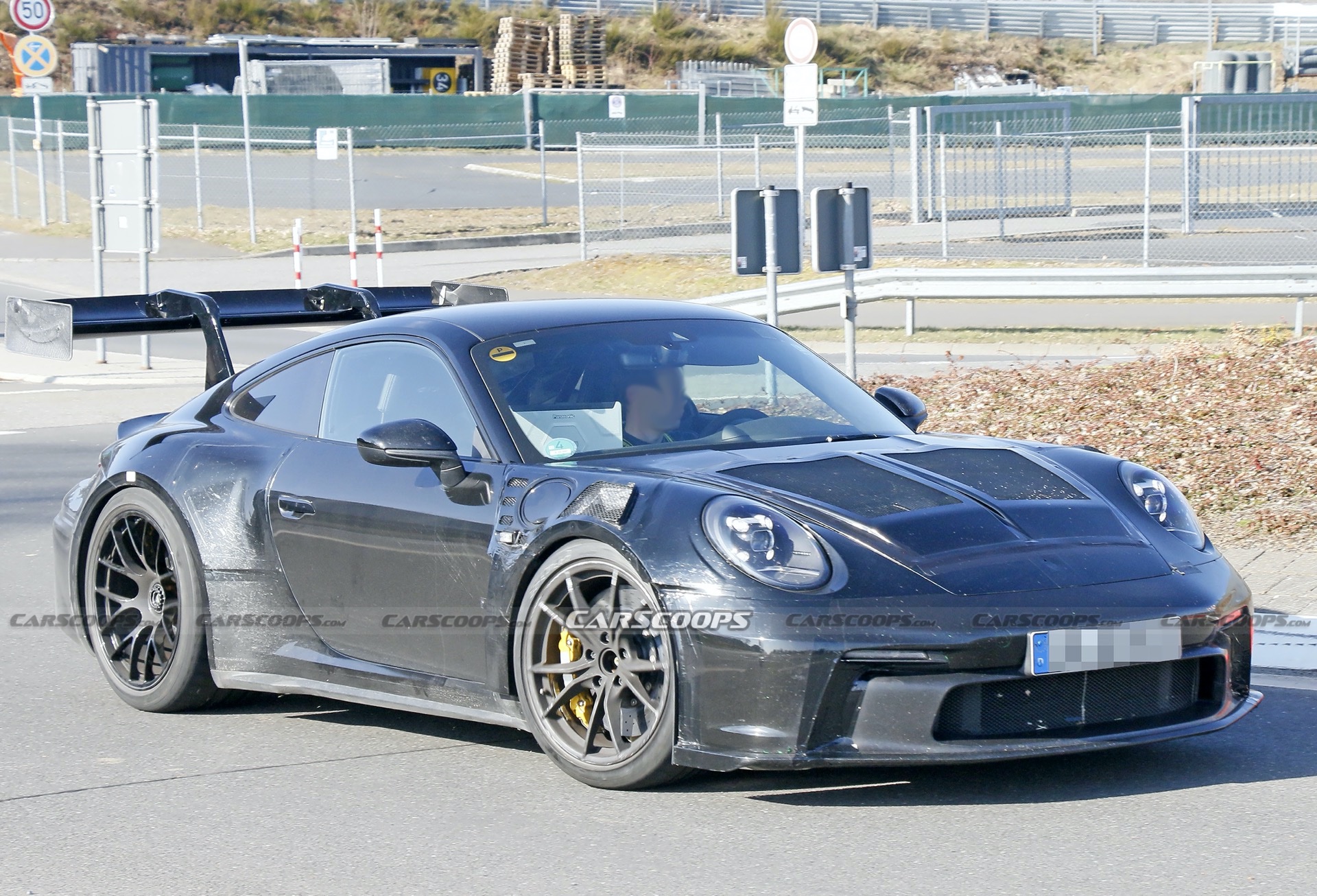 Massive Wing Caught Testing On The Nürburgring, Has New 911 GT3 RS Attached To It