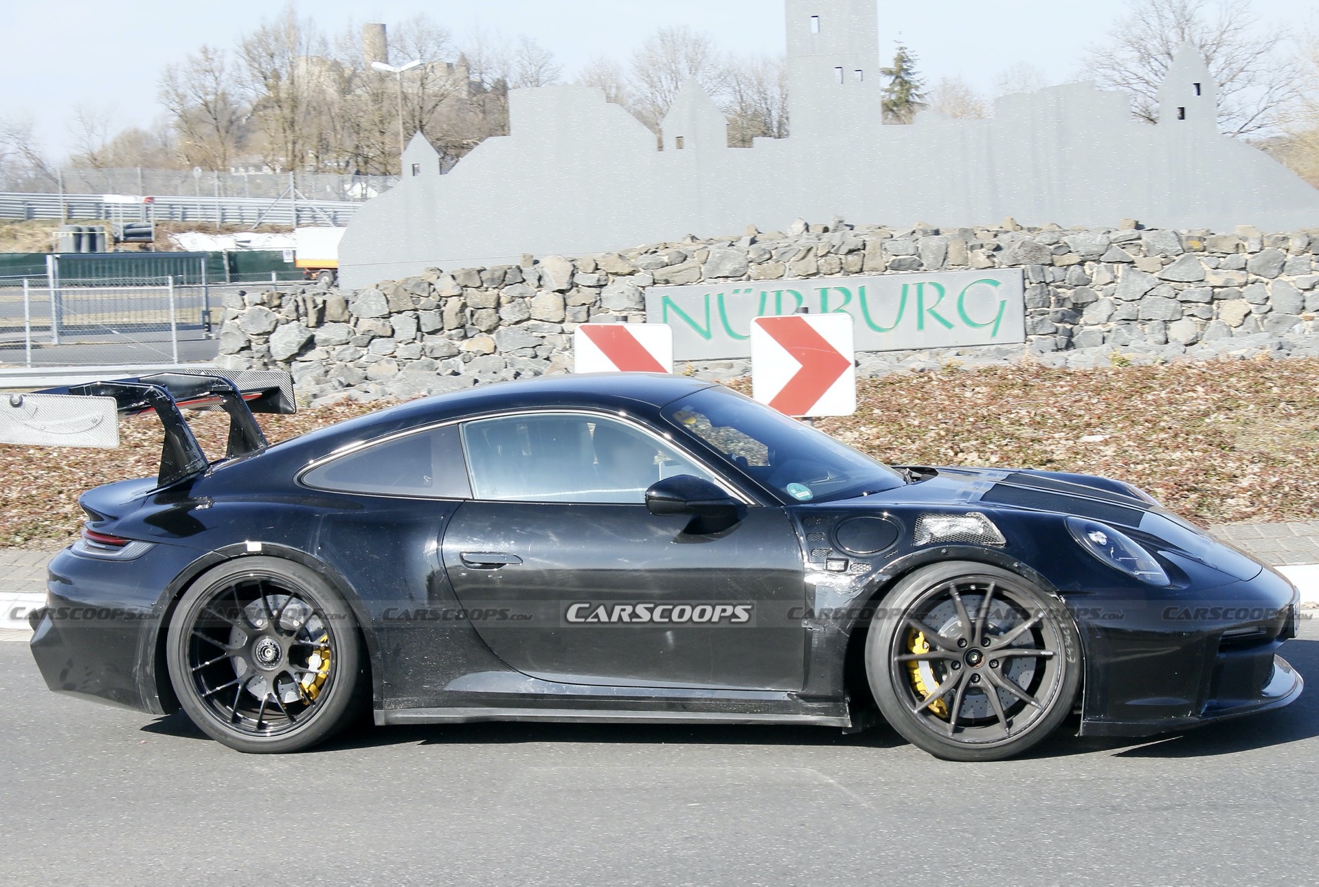 Massive Wing Caught Testing On The Nürburgring, Has New 911 GT3 RS Attached To It