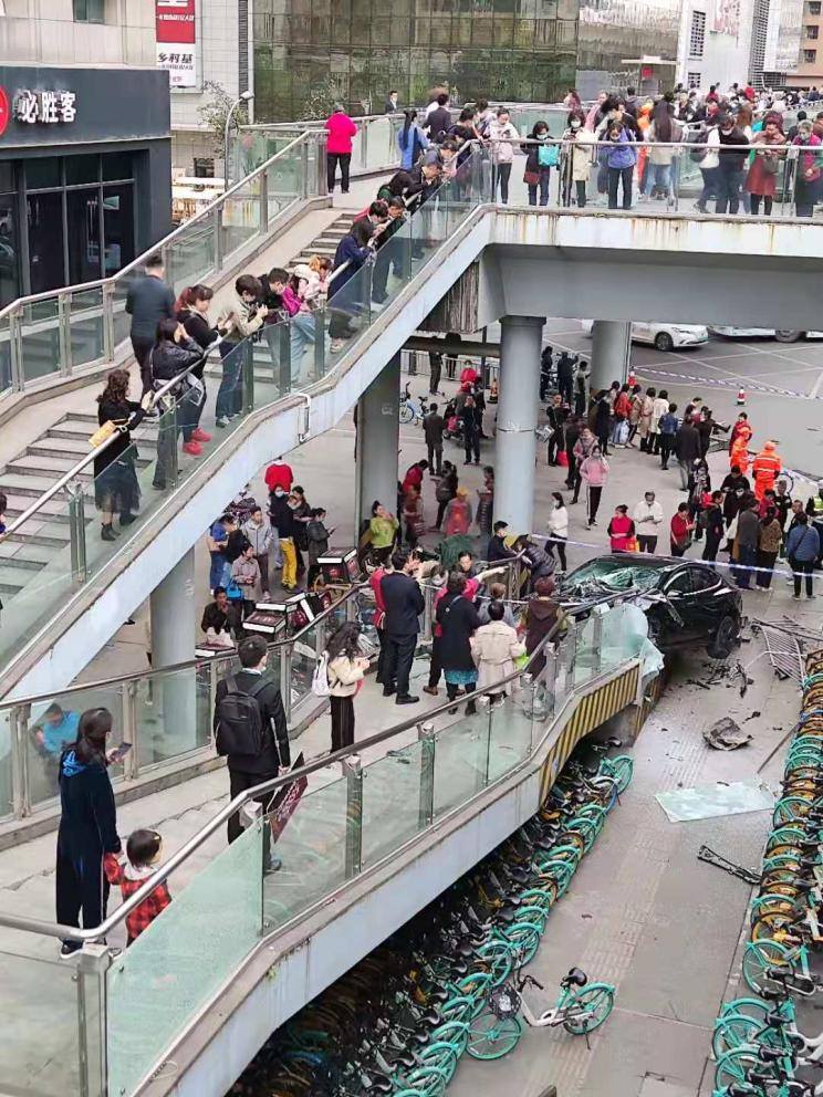Tesla Model 3 Slams Into Pedestrian Overpass In China, Injuring One