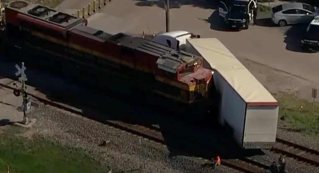 Semi Hauling Pricey Exotics Hit By Train In Texas
