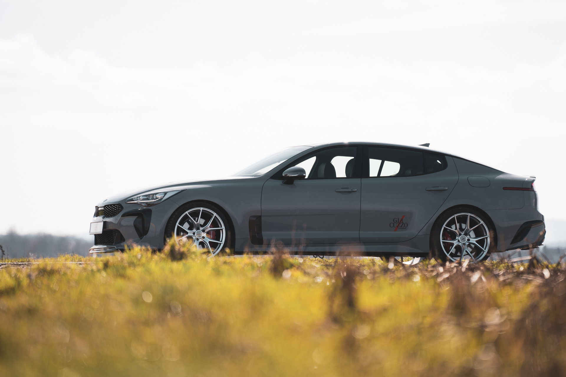 Kia Stinger Gets Big Rims And Aftermarket Body Add-Ons, Do You Dig Its Looks?