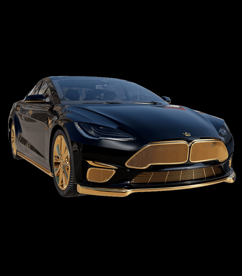 After iPhones, Caviar Is Now Modifying Cars Too; Meet The 24k Gold Tesla Model S ‘999’