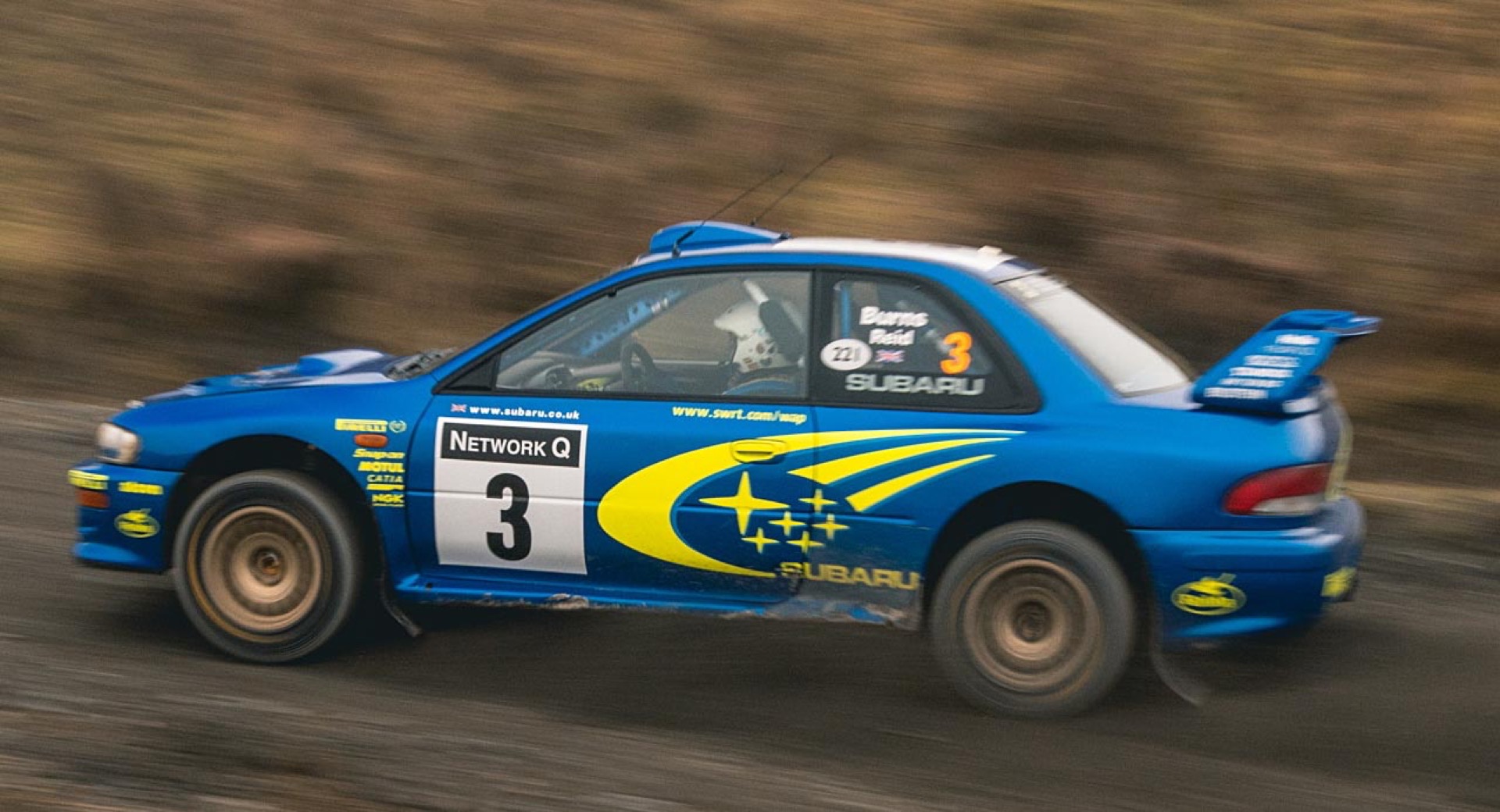 El ex Richard Burns Subaru Impresso WRC es uno de los coches de rally más originales del mundo