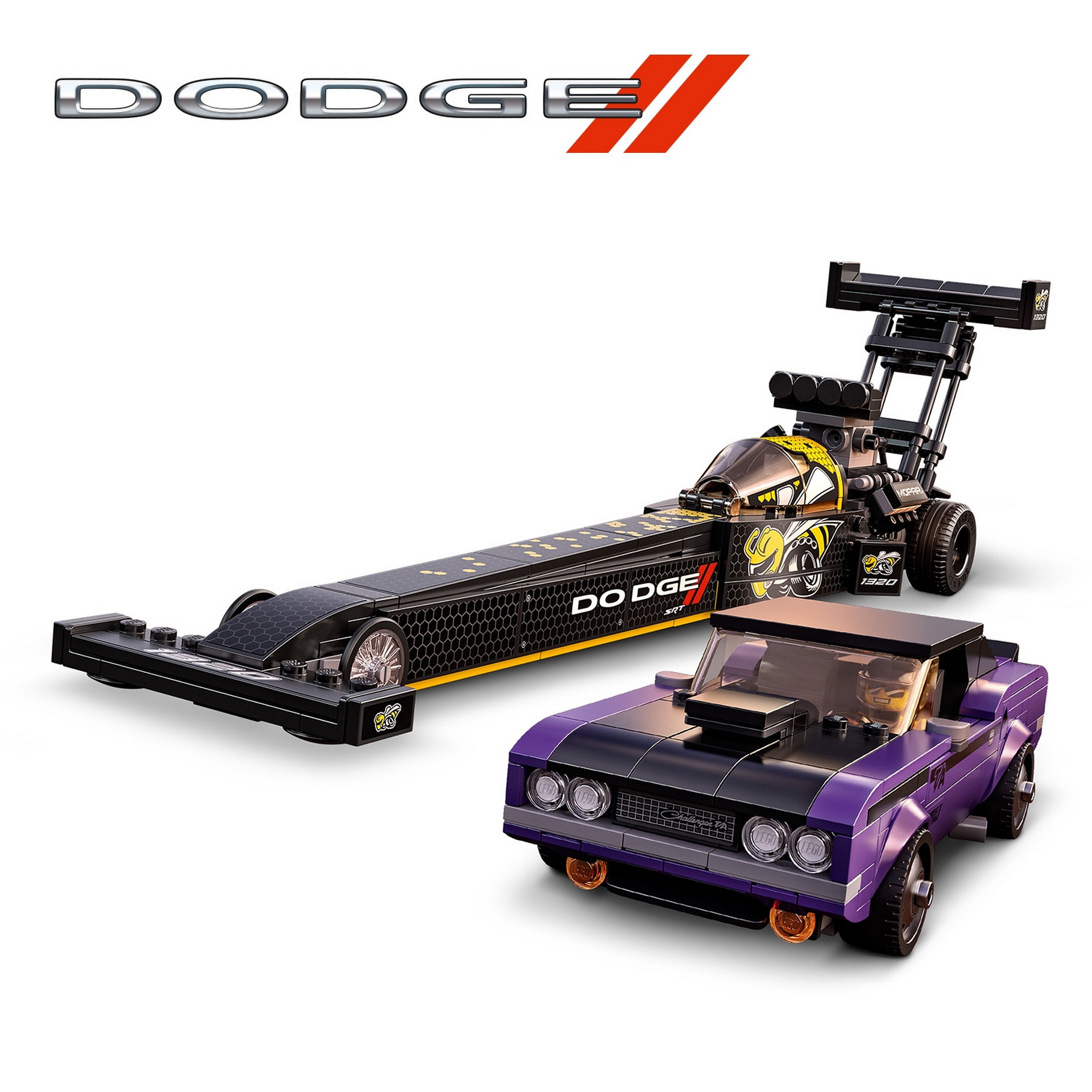 LEGO Unveils Dodge Top Fuel Drag Set That Includes 1970 Challenger