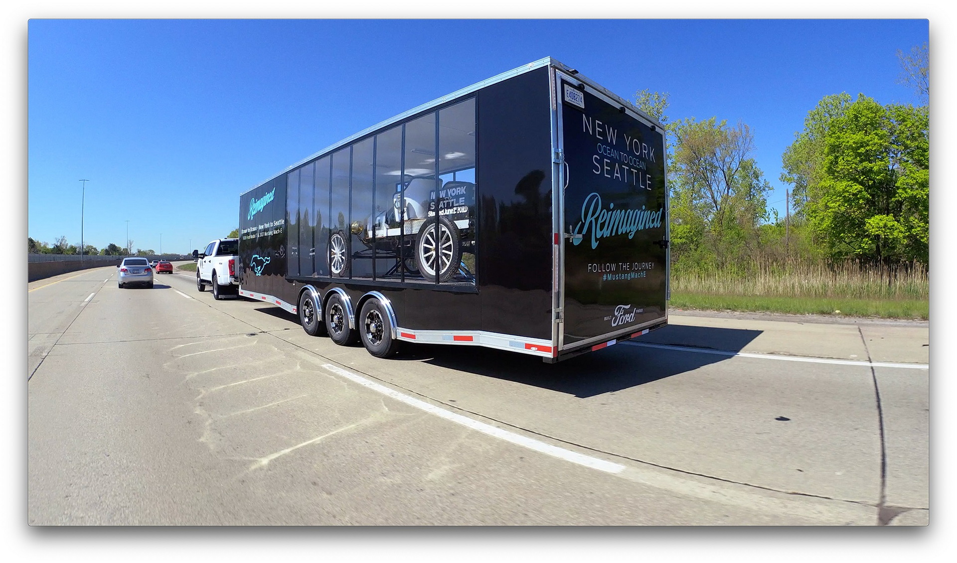 Ford Is Taking A Mustang Mach-E On A 6,500-Mile Cross Country Tour With A Model T