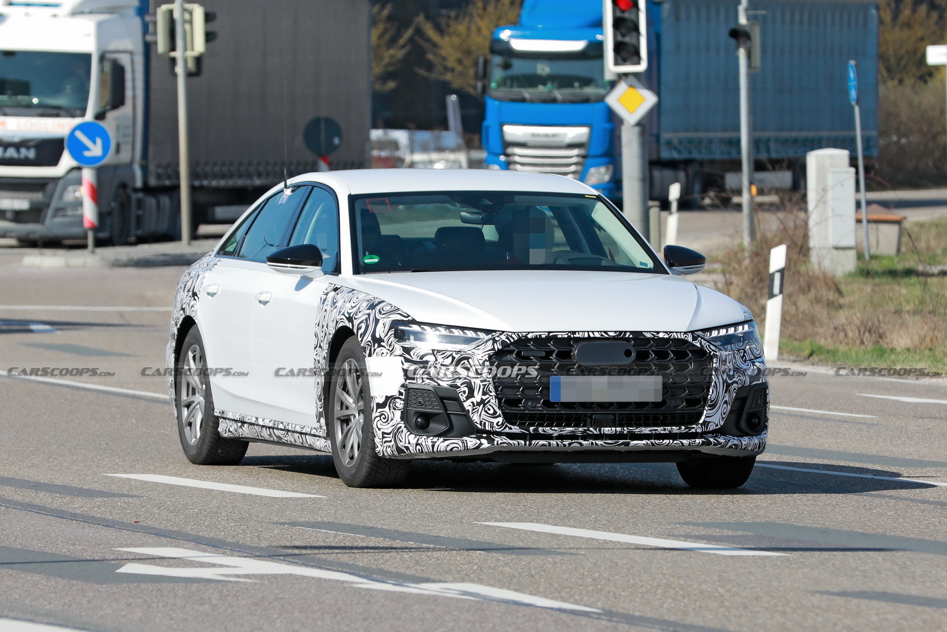 2022 Audi A8 Facelift Looks Almost Ready To Take On The New Mercedes S-Class