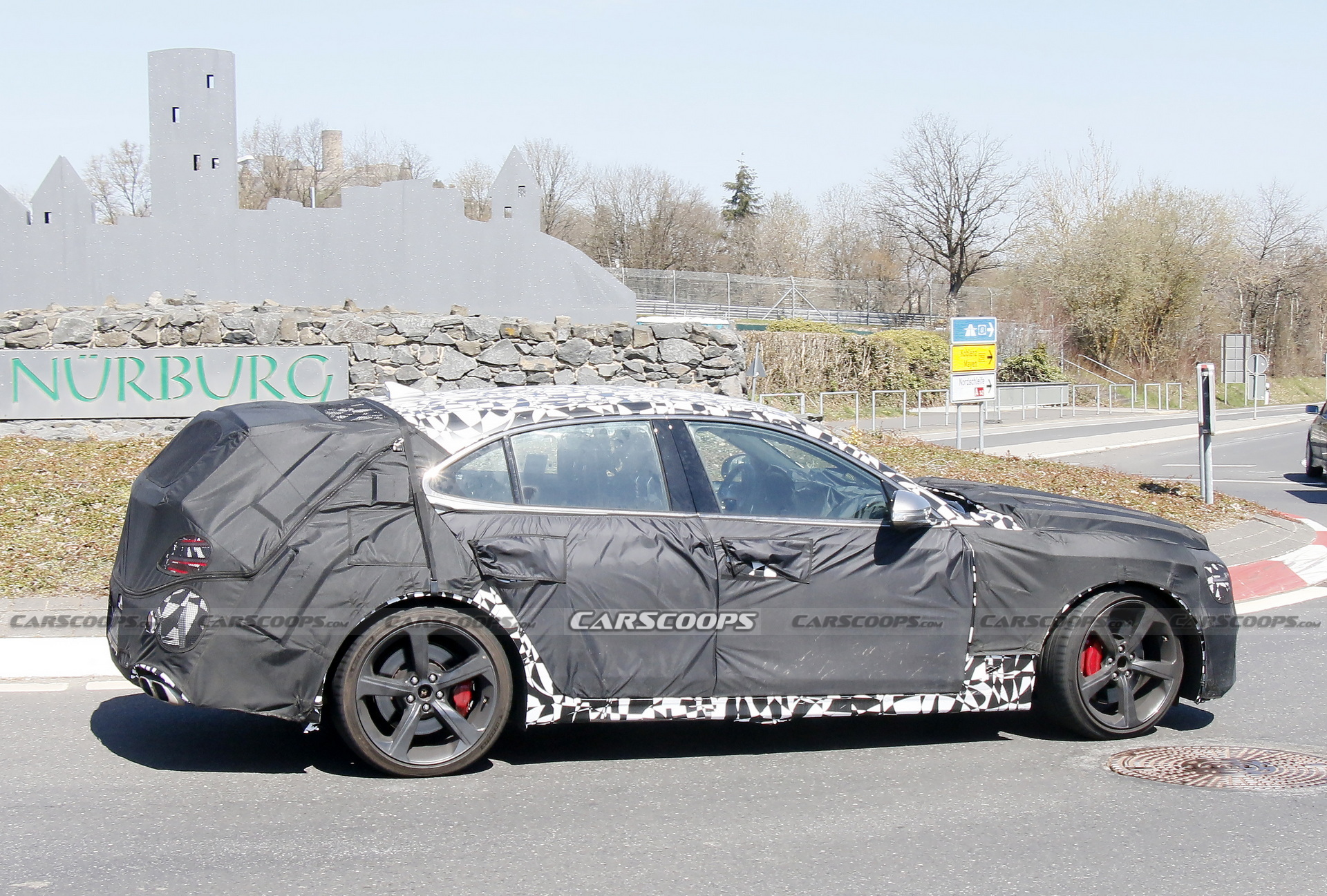 2022 Genesis G70 Shooting Brake Spied Testing At The Nurburgring