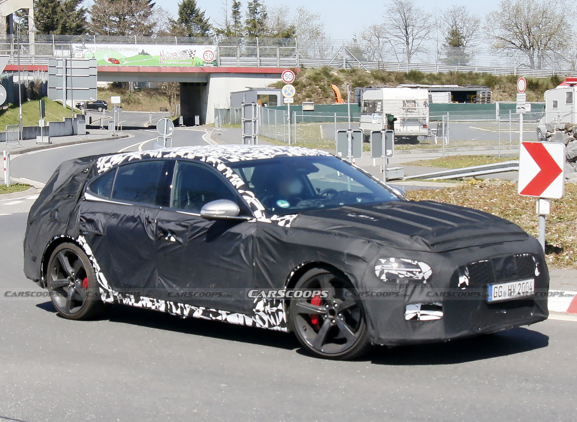 2022 Genesis G70 Shooting Brake Spied Testing At The Nurburgring