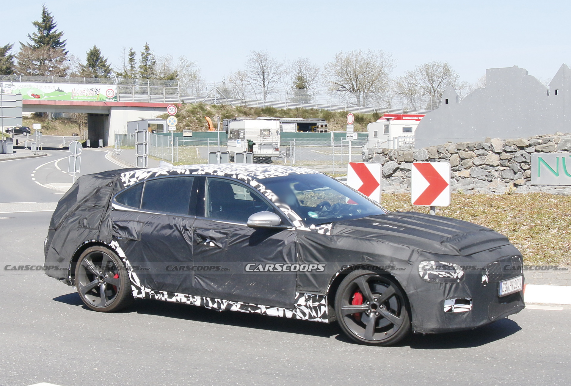 2022 Genesis G70 Shooting Brake Spied Testing At The Nurburgring