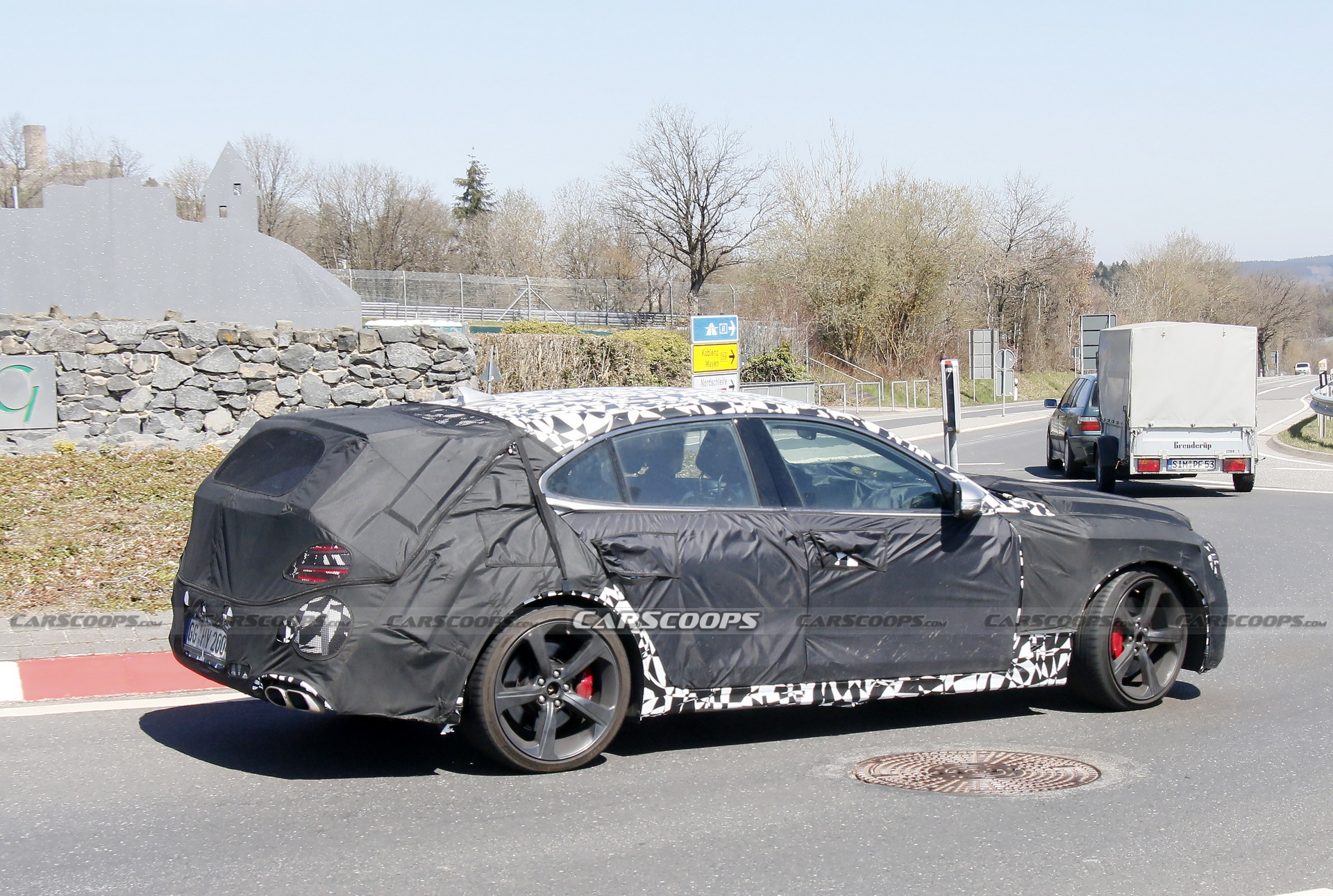 2022 Genesis G70 Shooting Brake Spied Testing At The Nurburgring