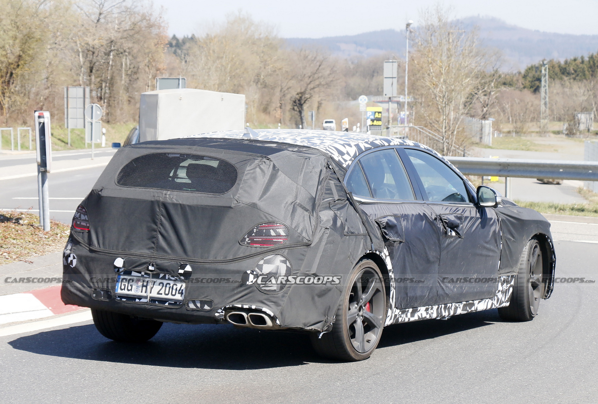 2022 Genesis G70 Shooting Brake Spied Testing At The Nurburgring