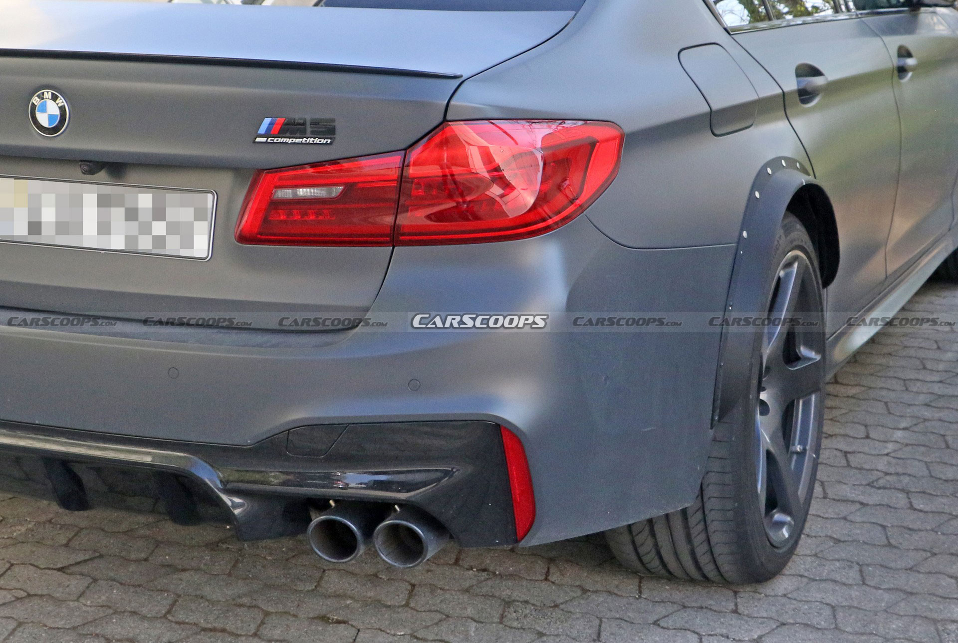 Mysterious BMW M5 Spied With A Wider Rear Track, Could It Be A CSL?