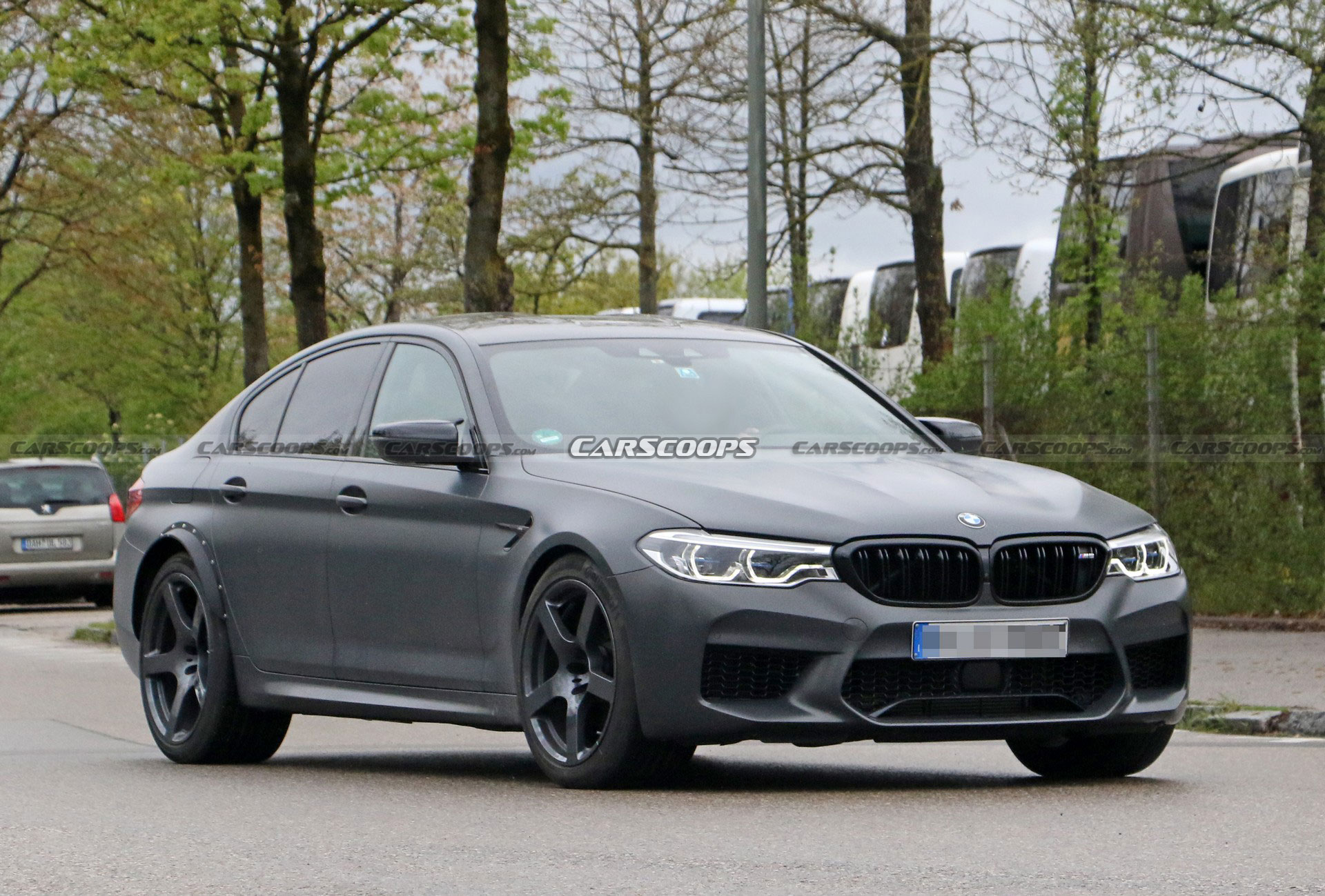 Mysterious BMW M5 Spied With A Wider Rear Track, Could It Be A CSL?