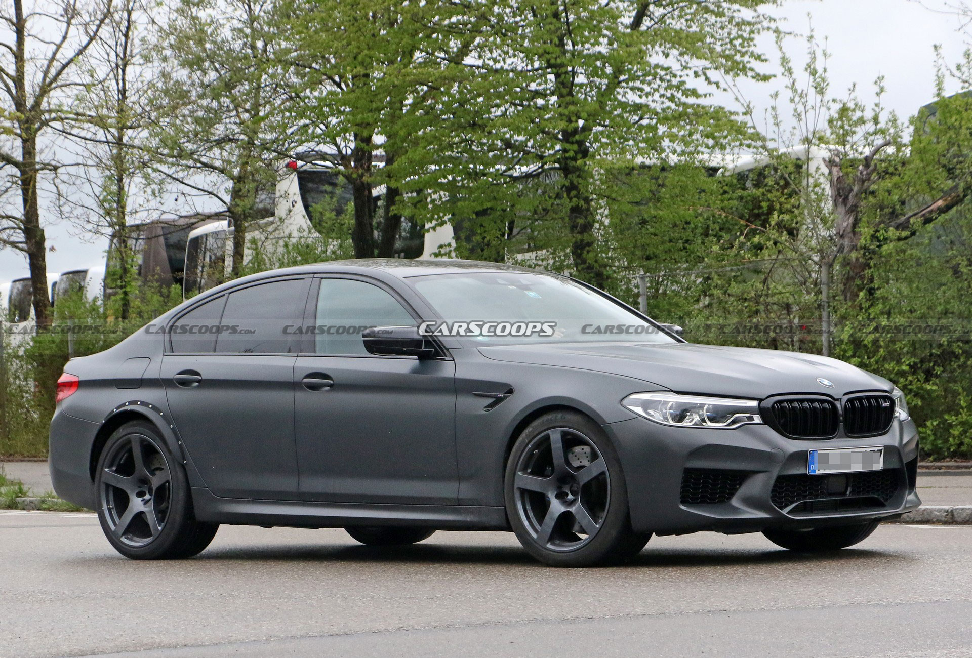 Mysterious BMW M5 Spied With A Wider Rear Track, Could It Be A CSL?
