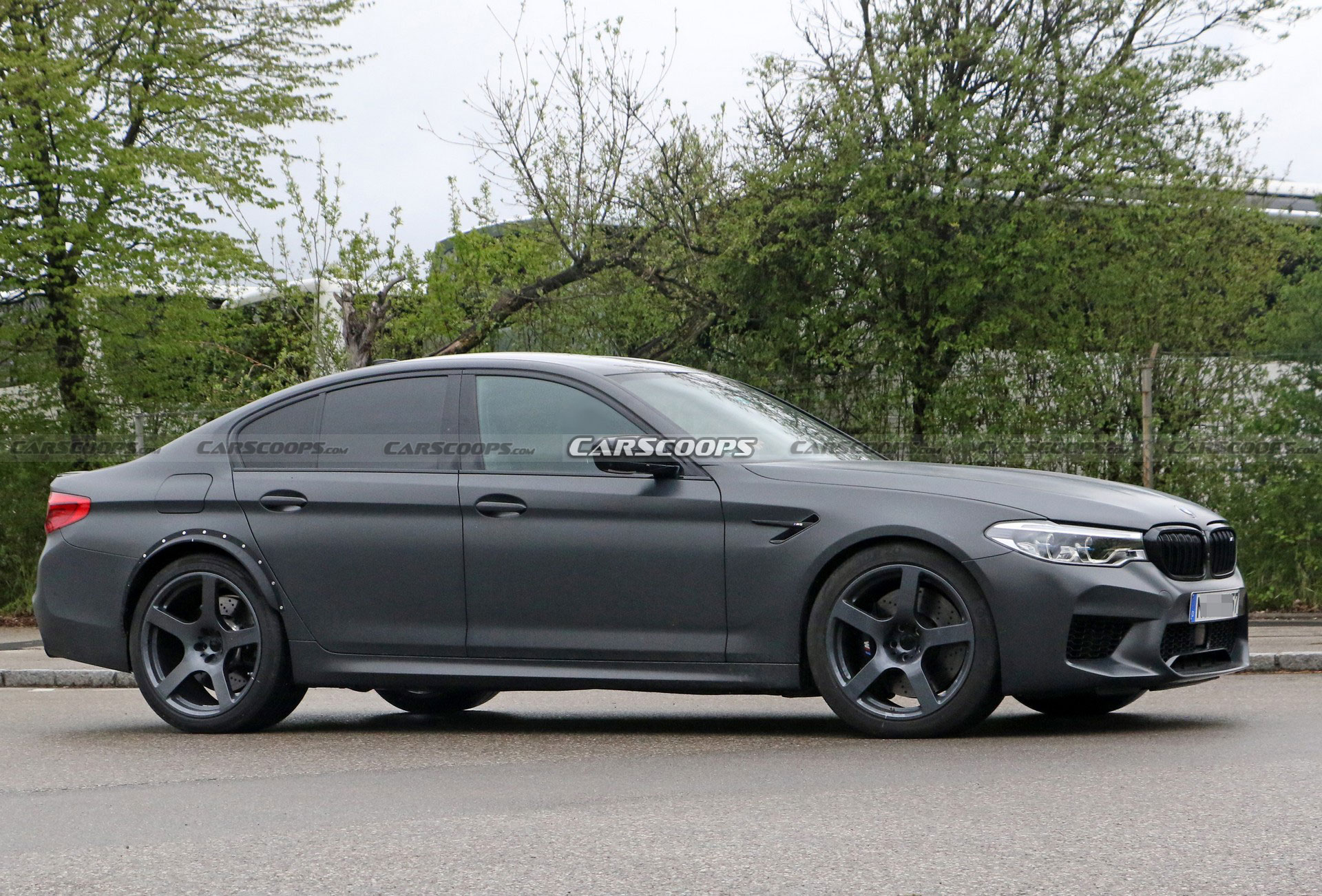Mysterious BMW M5 Spied With A Wider Rear Track, Could It Be A CSL?