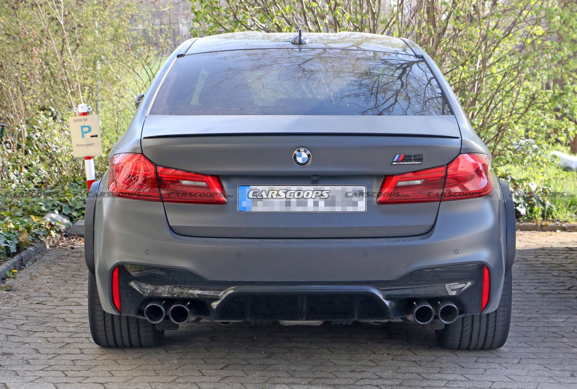 Mysterious BMW M5 Spied With A Wider Rear Track, Could It Be A CSL?