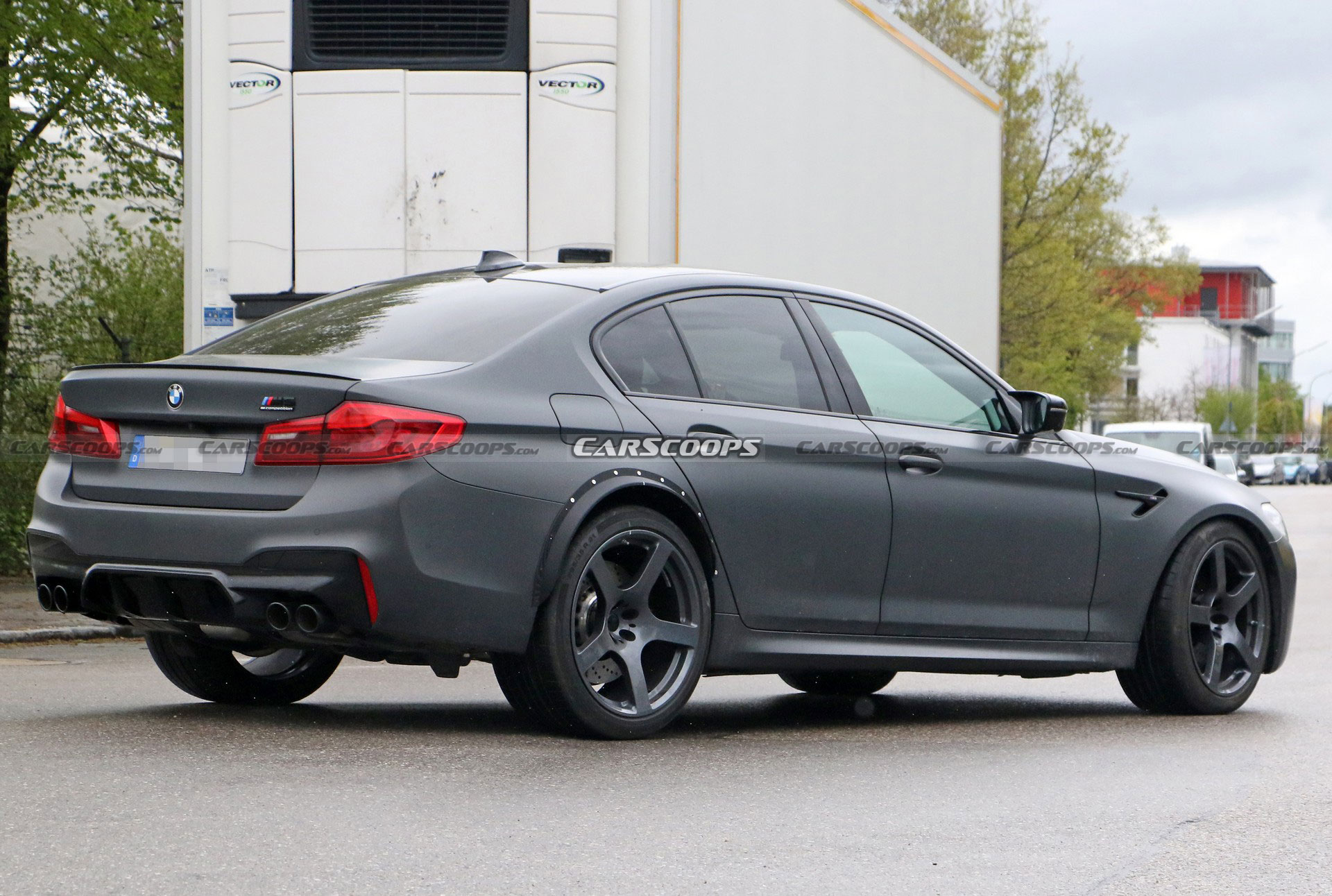 Mysterious BMW M5 Spied With A Wider Rear Track, Could It Be A CSL?