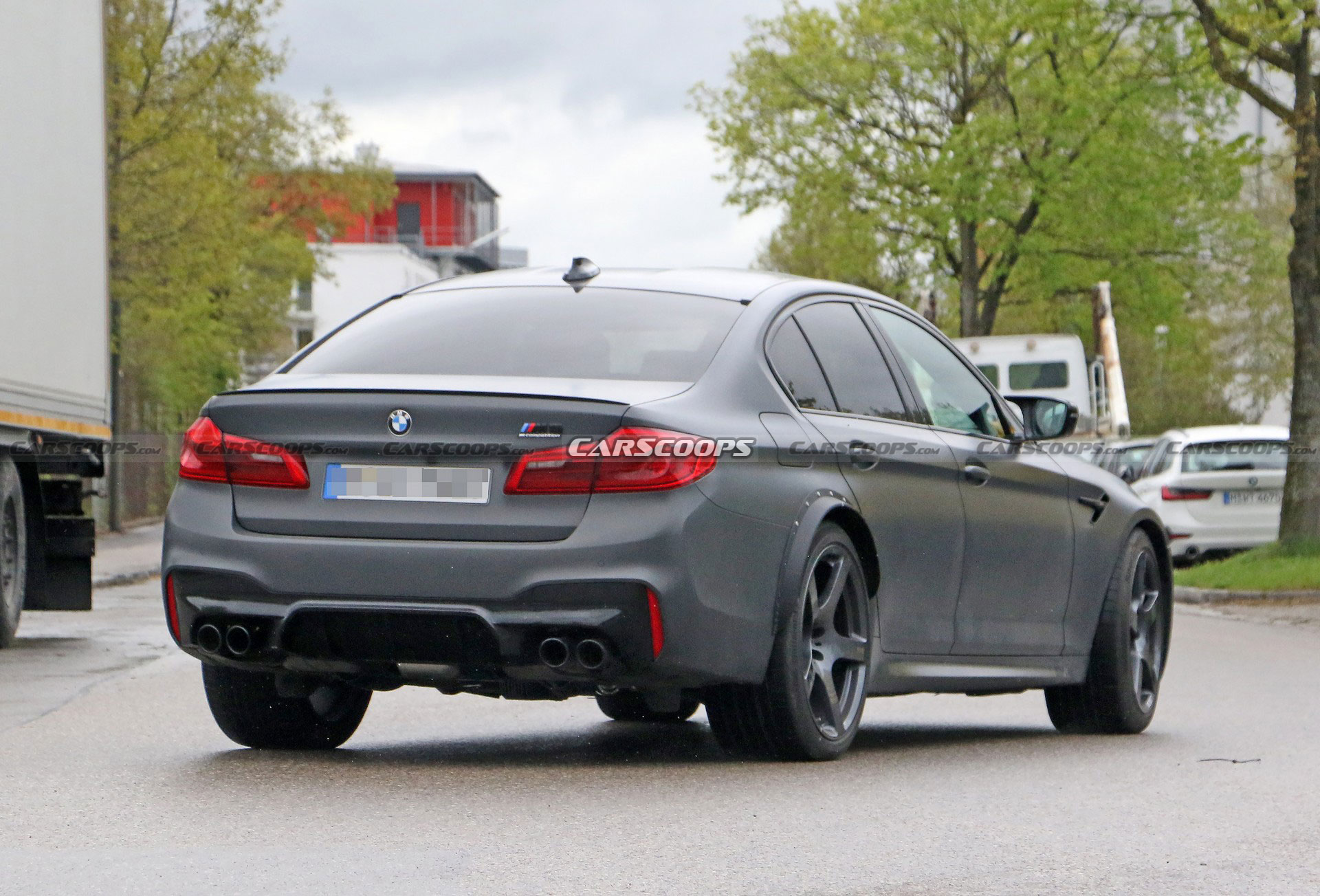 Mysterious BMW M5 Spied With A Wider Rear Track, Could It Be A CSL?