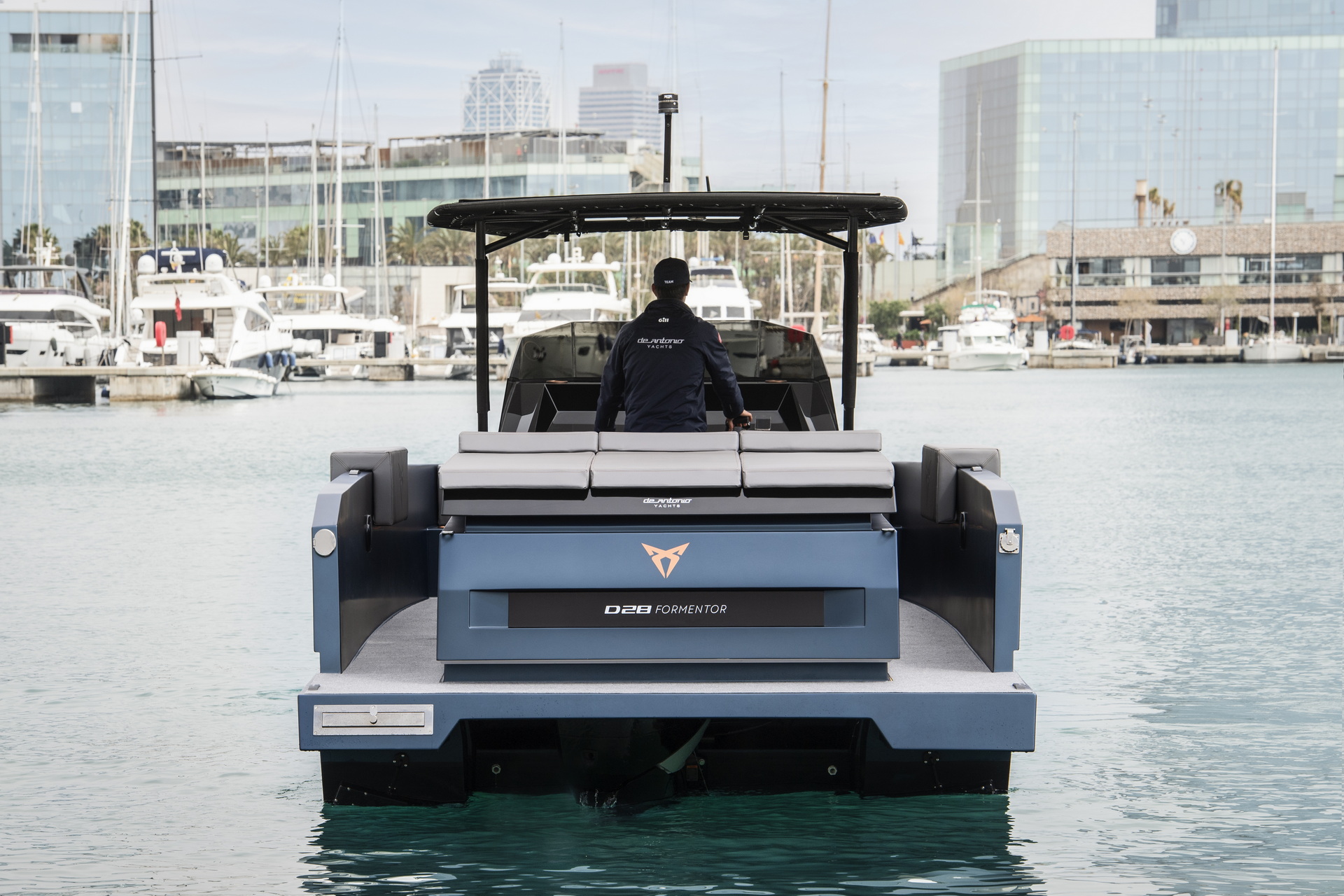 Cupra Teams Up With De Antonio Yachts For D28 Formentor Powerboat