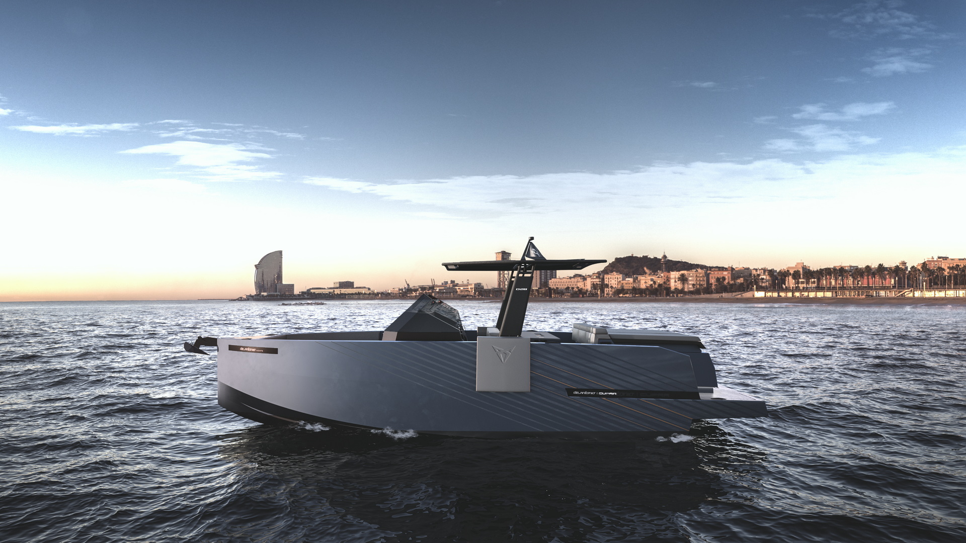 Cupra Teams Up With De Antonio Yachts For D28 Formentor Powerboat