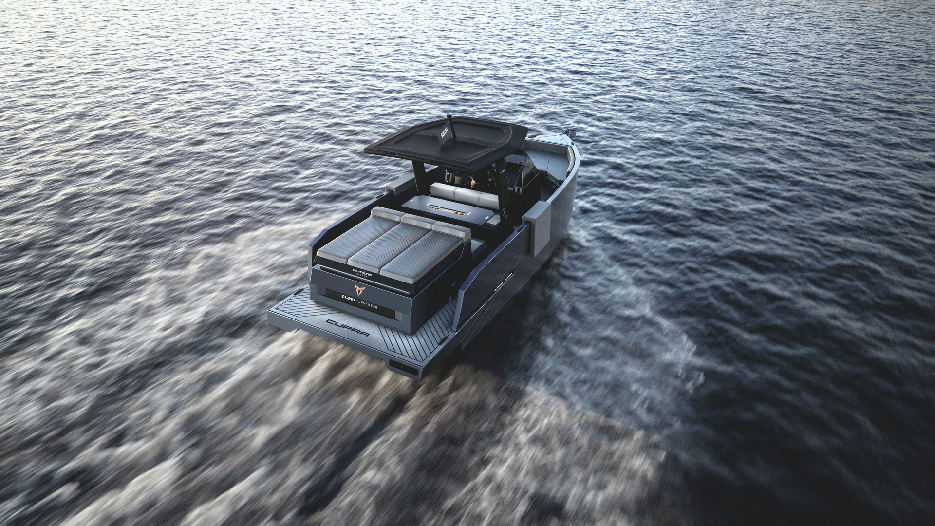 Cupra Teams Up With De Antonio Yachts For D28 Formentor Powerboat