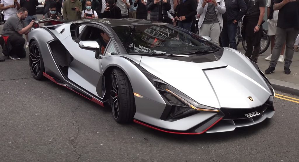  Car Spotters Go Wild As The First Lamborghini Sian Hits London’s Streets