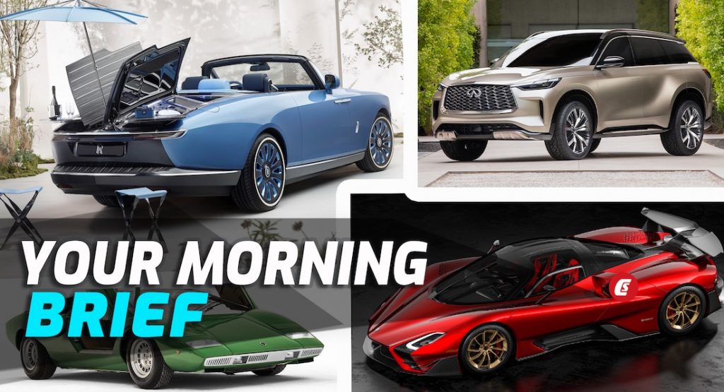  $28M Rolls Royce Convertible, 2200-HP SSC Tuatara, 2022 Infiniti QX60, Porsche Tribbiani: Your Morning Brief