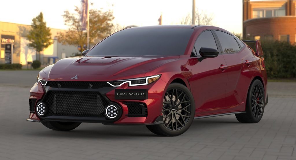 2023 Mitsubishi Lancer EVO XI Designers Renders Fuel Our Hopes  Carscoops