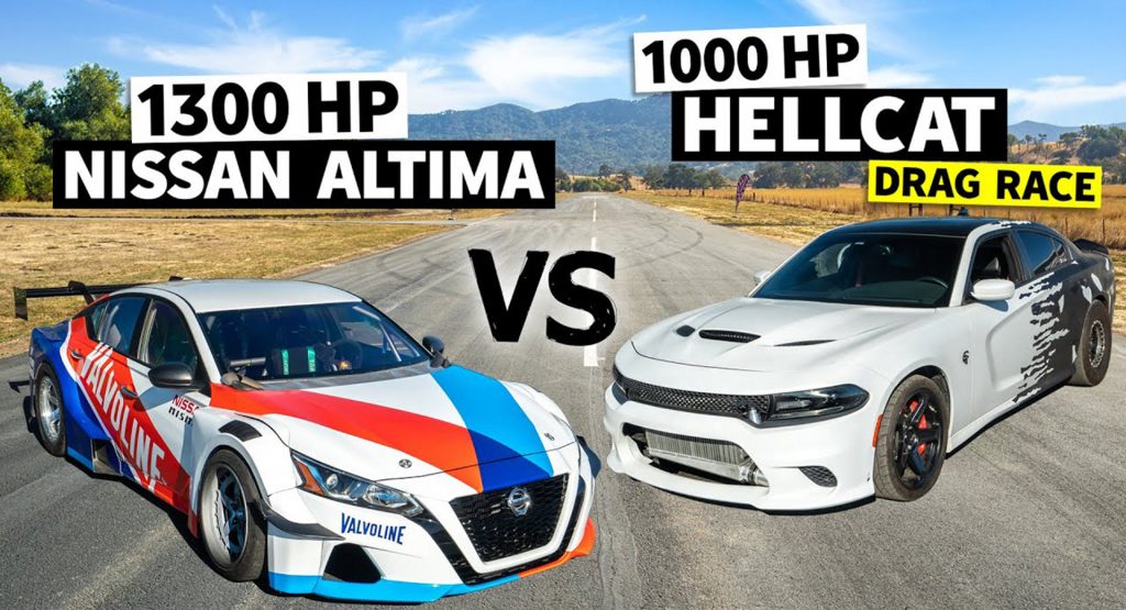  1,300 HP Nissan Altima Shows 1,000 Dodge Charger How It’s Done