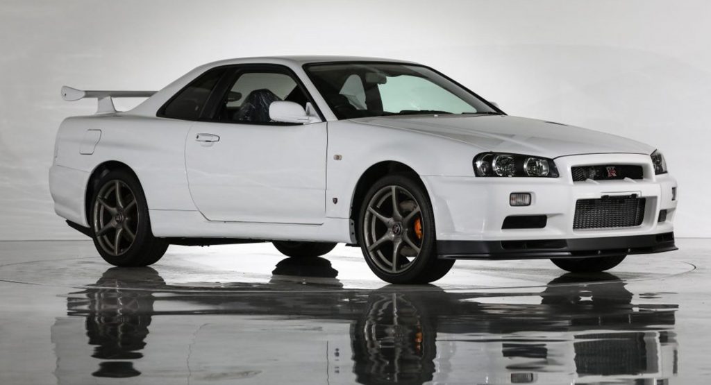 How Much Do You Think A Brand New 02 Nissan Skyline R34 Gt R V Spec Ii Nur With Delivery Mileage Will Sell For Carscoops
