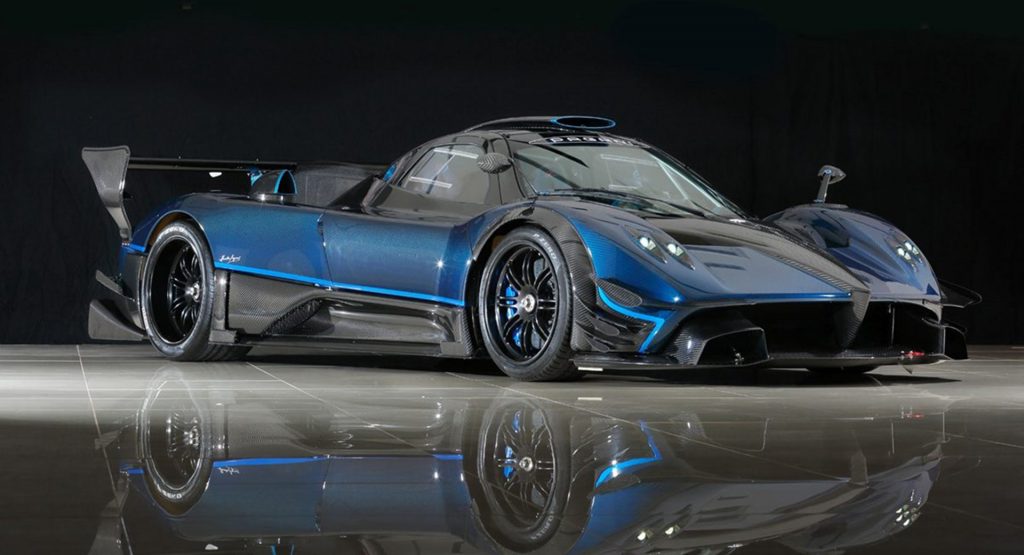  Here’s Your Chance To Own Possibly The Only Blue Carbon Fiber Pagani Zonda Revolucion In Existence