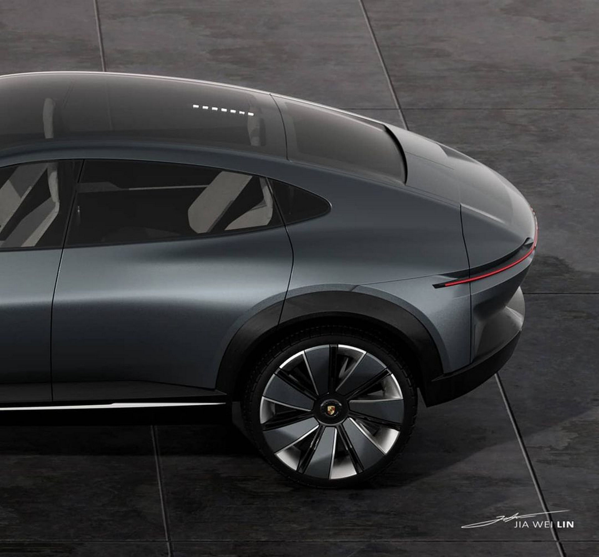Hey Porsche, What Do Think Of This Designer’s Electric Crossover Sedan Render?