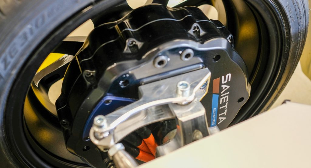 Saietta Group Shows Off Its In-Wheel Electric Motor Technology