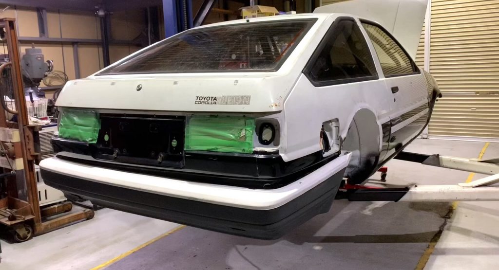 This AE86 Toyota Corolla Levin Is Getting A GR Yaris Engine Transplant Under Its Hood